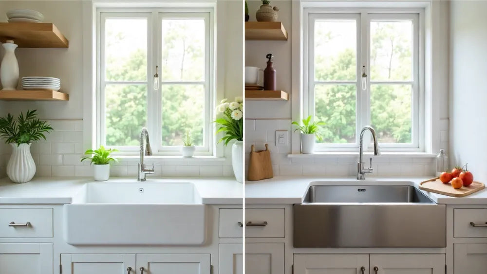 Fireclay vs. Stainless Steel Kitchen Sinks: The Honest Breakdown