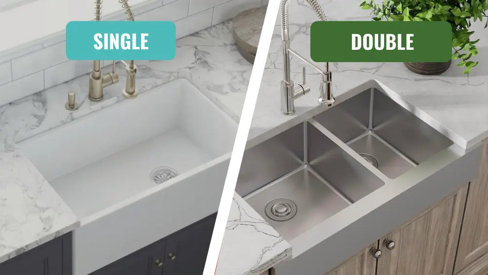 Single vs Double Bowl Kitchen Sinks: Pros and Cons