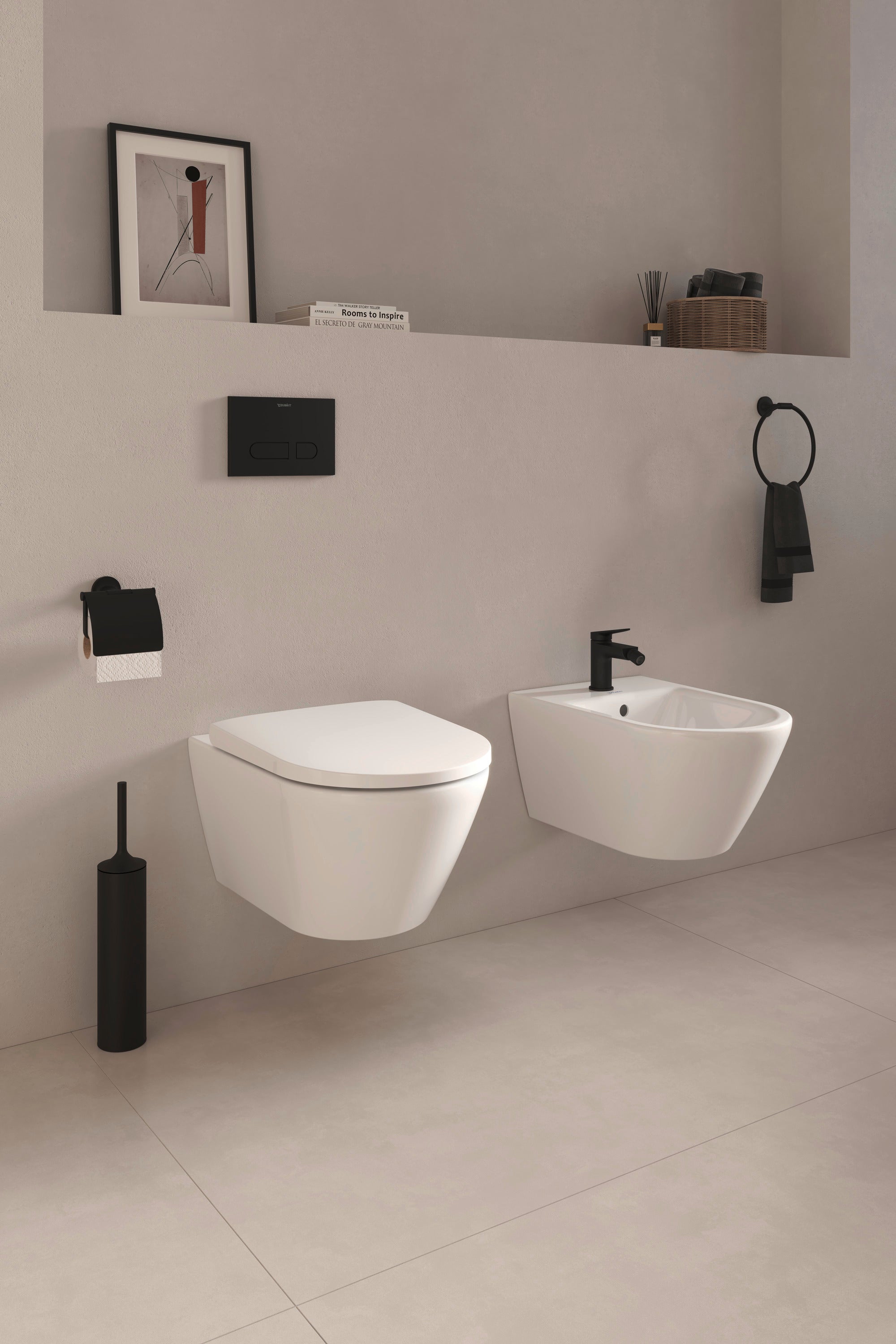 D-Neo Round Slow Close Toilet Seat in White