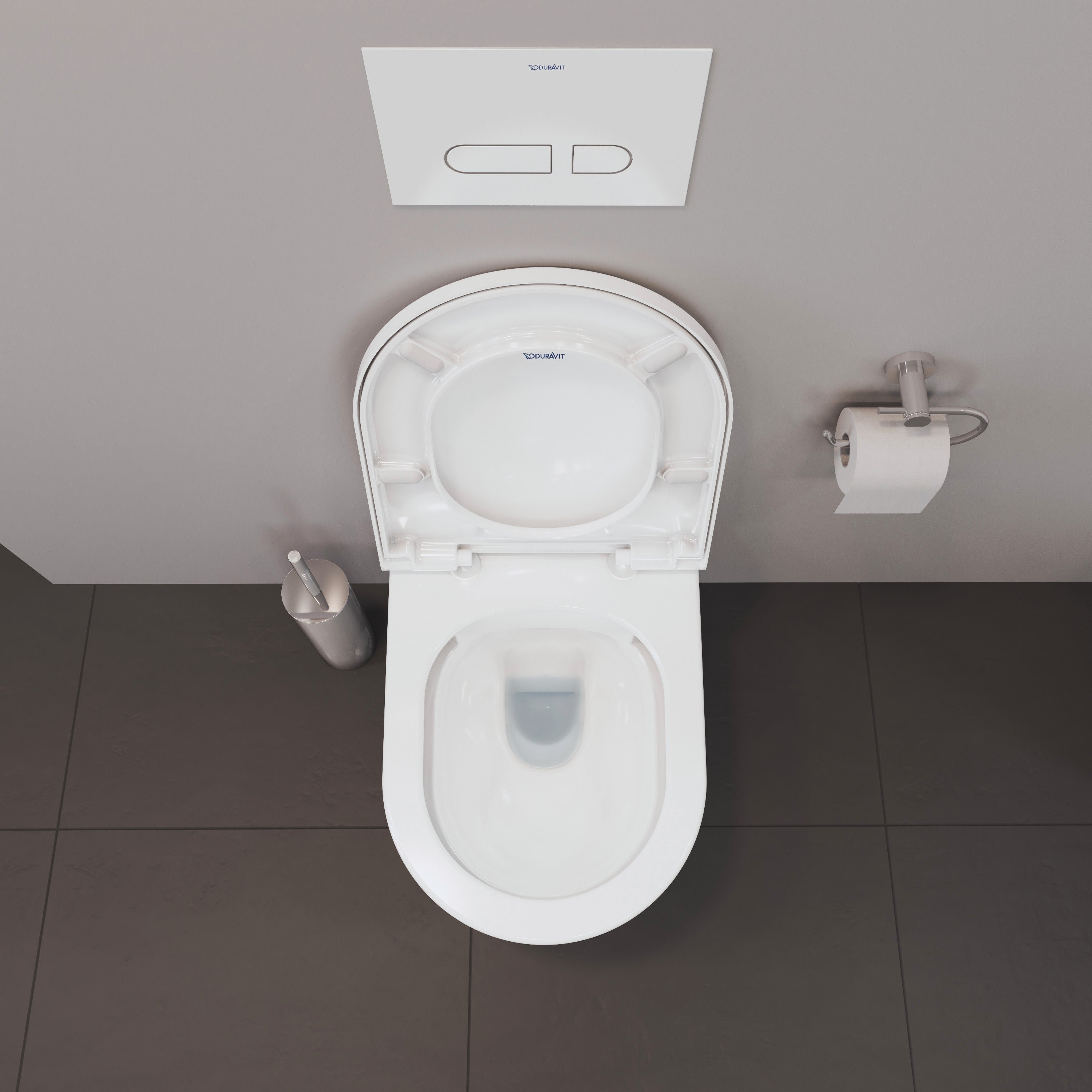 D-Neo Round Slow Close Toilet Seat in White