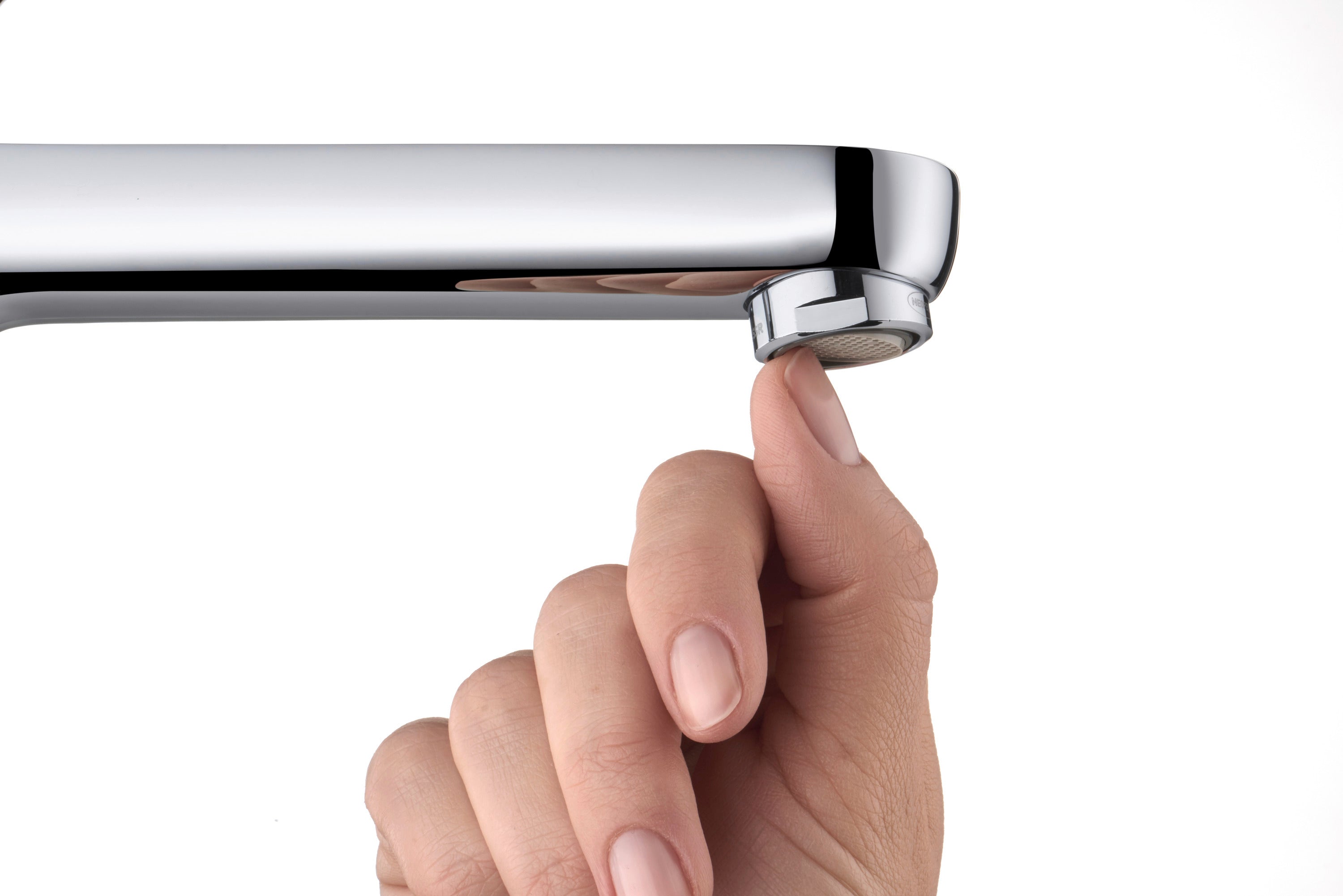 B.2 5 7/8" Single Hole Bathroom Sink FaucetBathroom Sink Faucet in Chrome, Drain Included