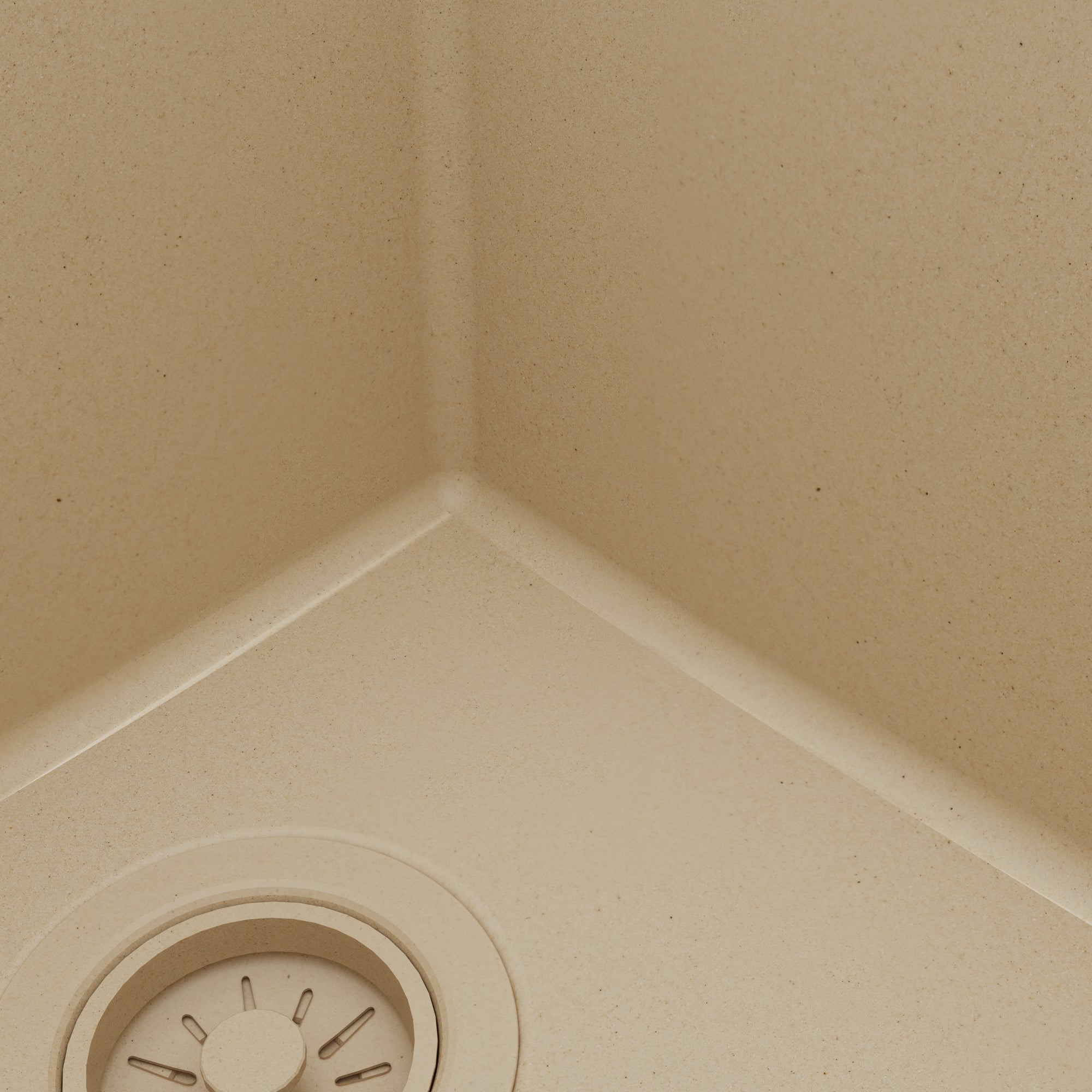 Alternative View of Karran 33" Drop In/Topmount Quartz Composite Kitchen Sink, 50/50 Double Bowl, Bisque, QT-810-BI