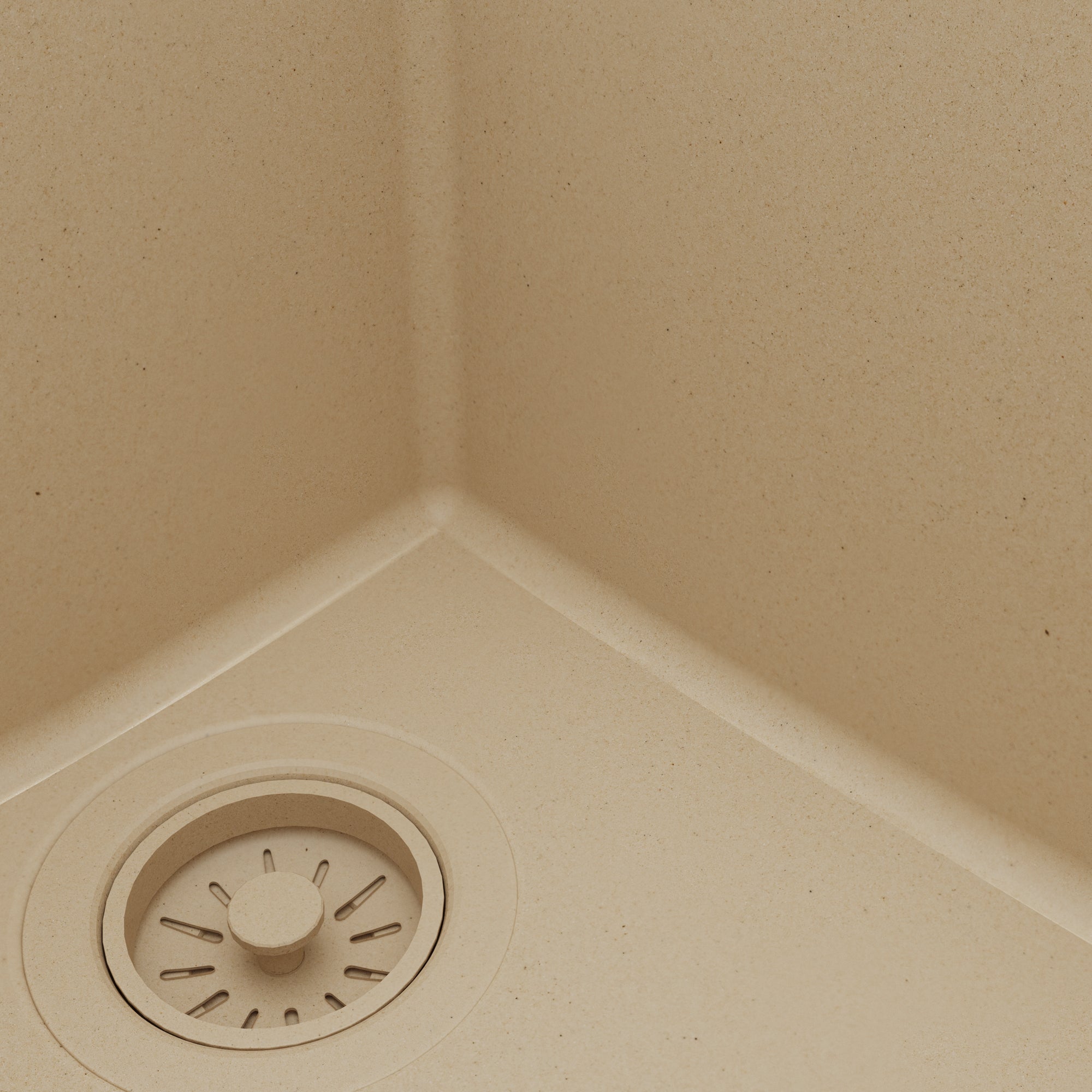 Alternative View of Karran 32" Undermount Quartz Composite Kitchen Sink, 60/40 Double Bowl, Bisque, QU-811-BI