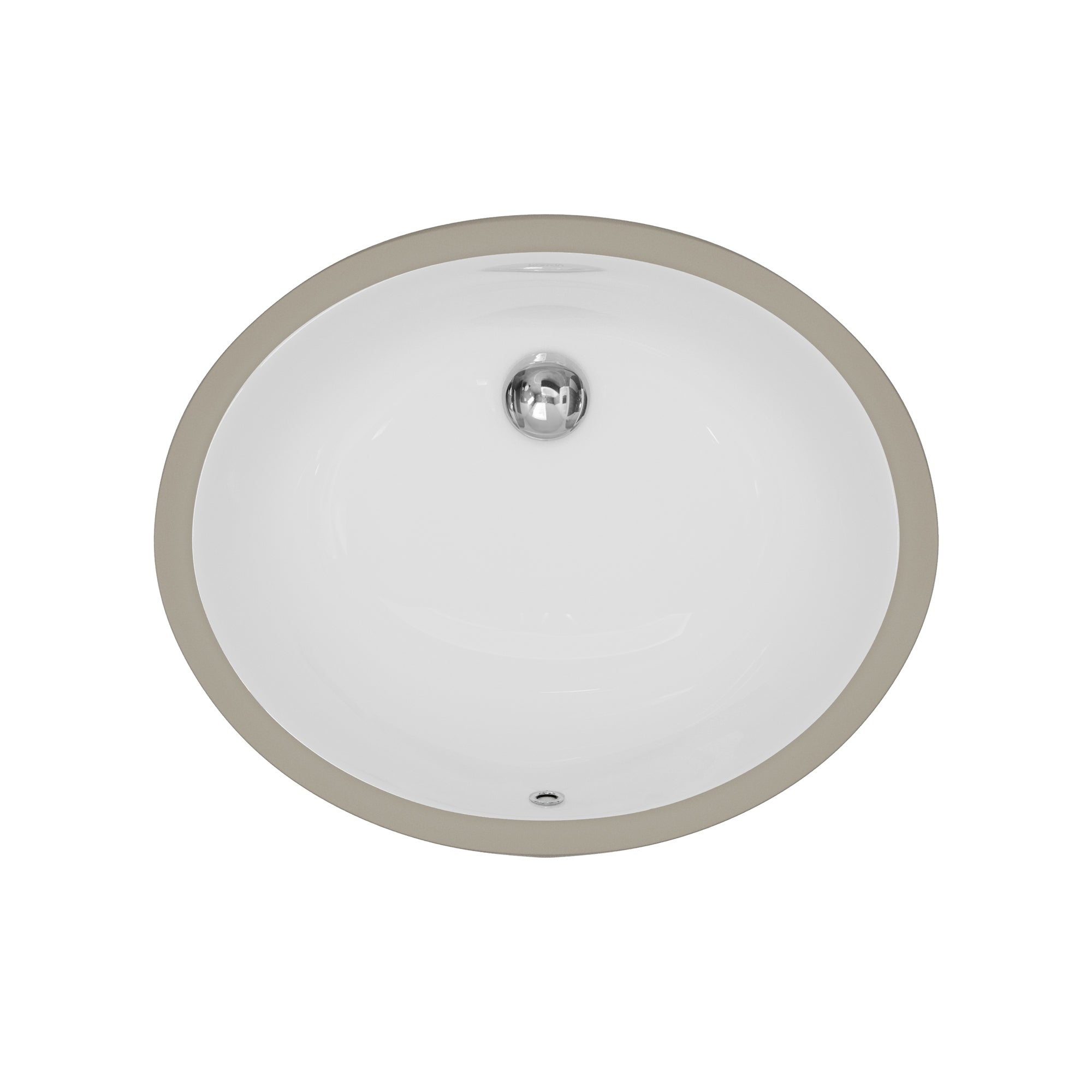 Karran Valera 15" x 18.125" Oval Undermount Vitreous China Bathroom Sink, White, VC-103-WH