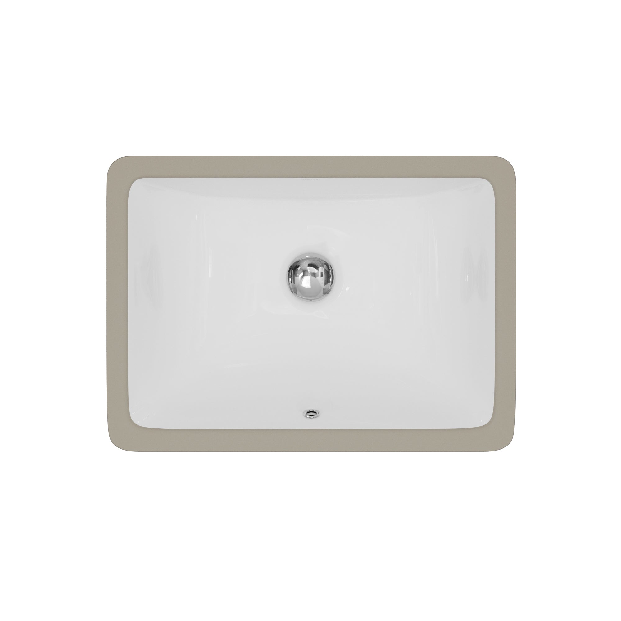 Karran 18 rectangular bathroom sink white product image