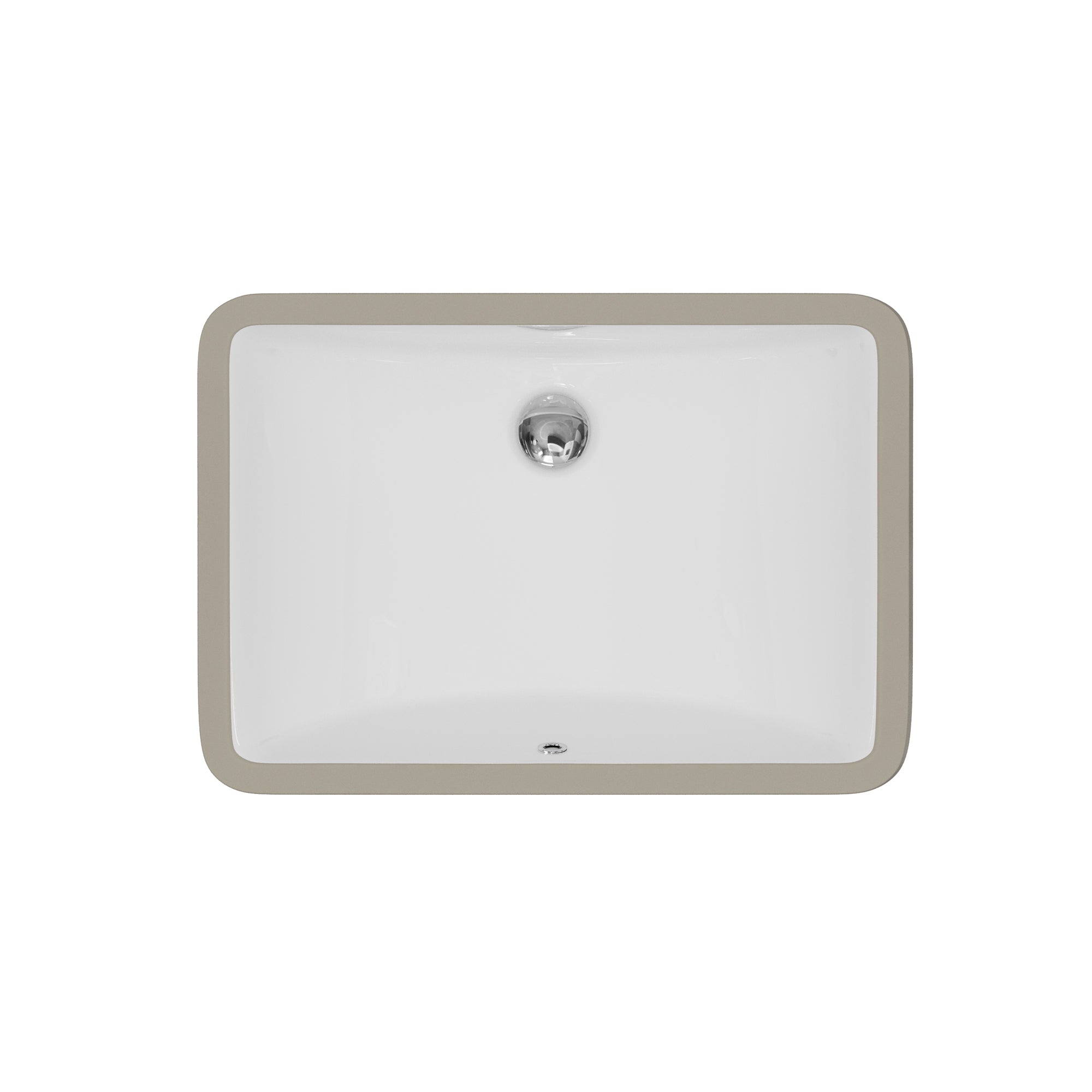 Karran Valera 13.75" x 19.75" Rectangular Undermount Vitreous China Bathroom Sink, White, VC-109-WH