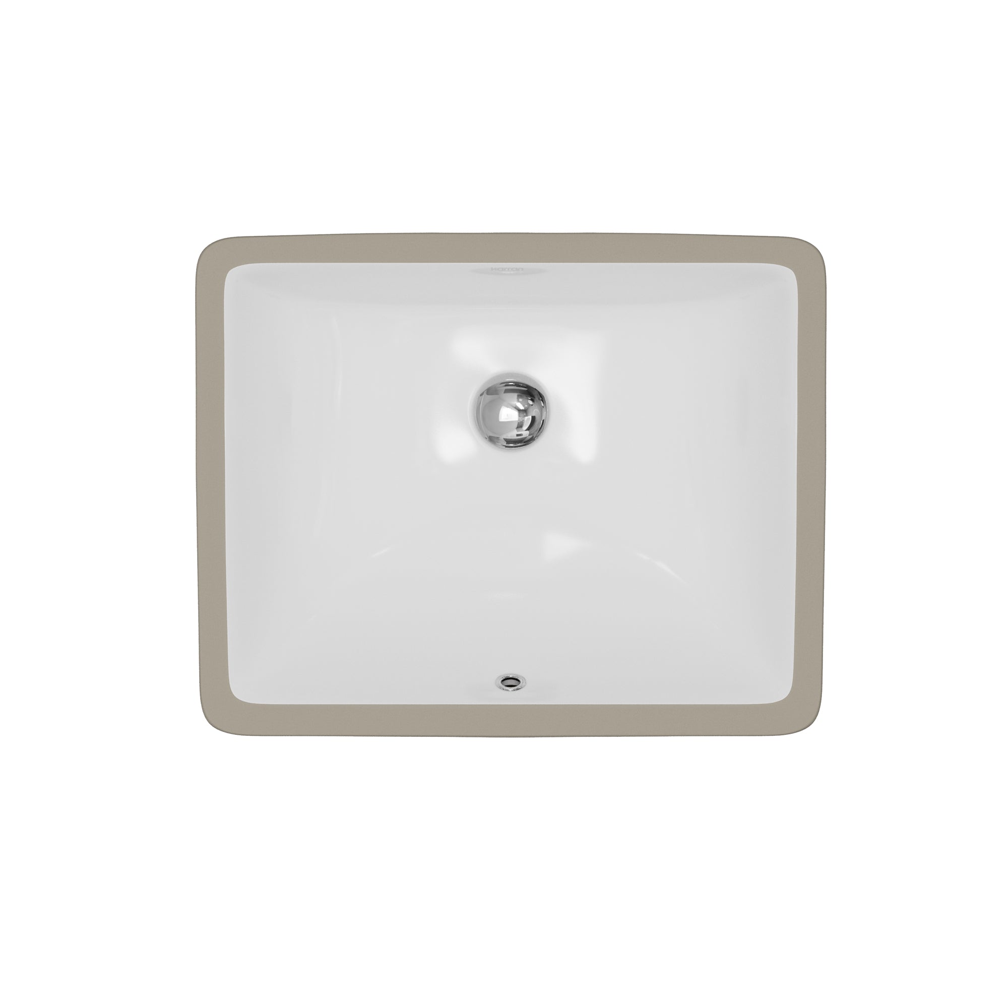 Karran Valera 14.875" x 18.125" Rectangular Undermount Vitreous China ADA Bathroom Sink, White, VC-112-WH