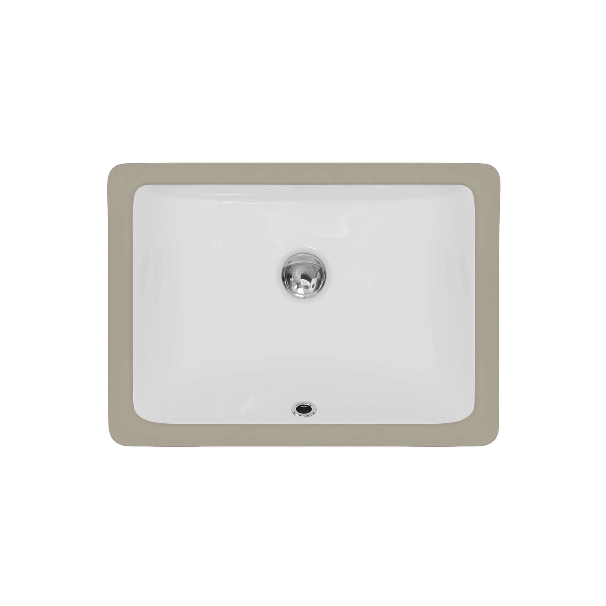 Karran Valera 13.125" x 18.125" Rectangular Undermount Vitreous China ADA Bathroom Sink, White, VC-113-WH