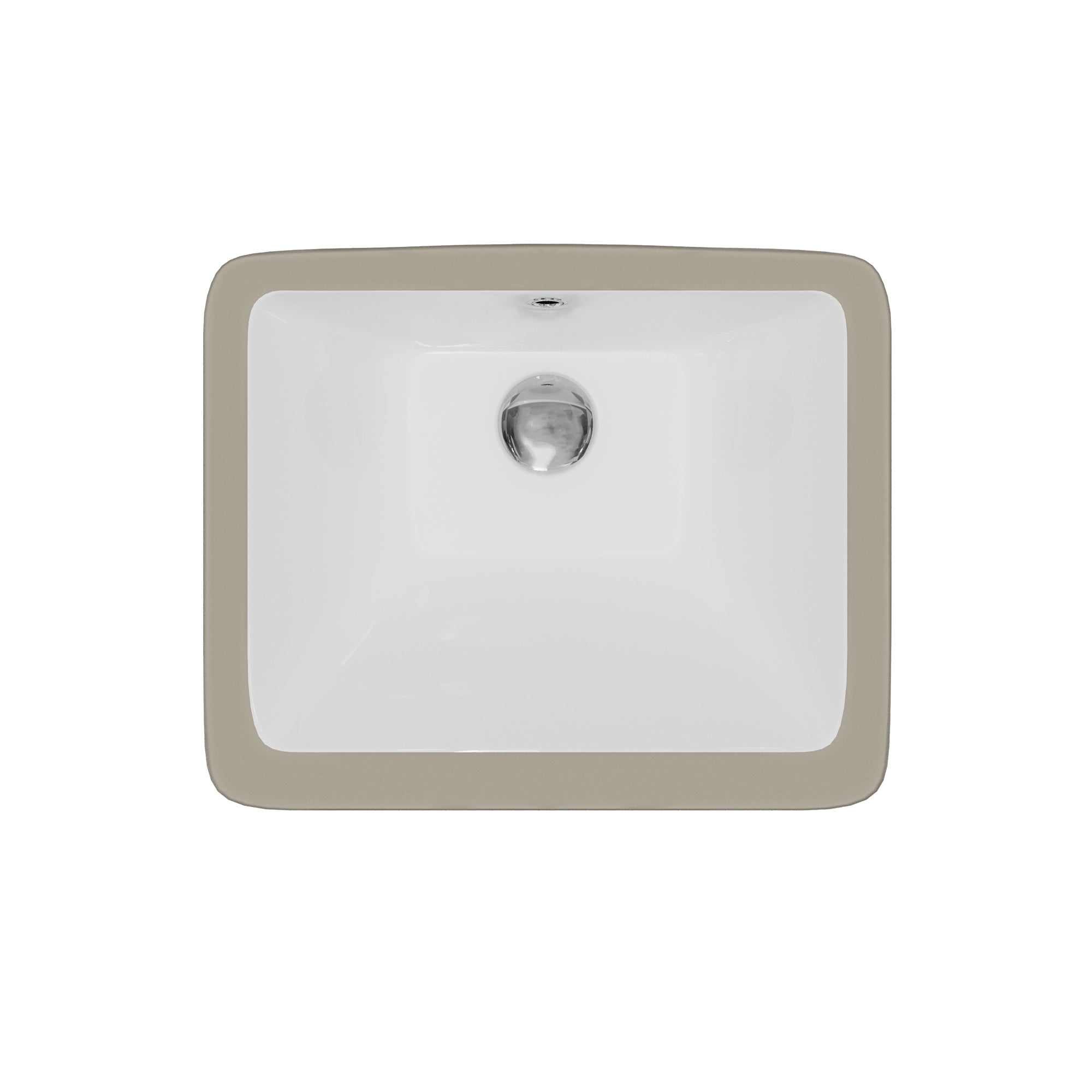 Karran 17 rectangular bathroom sink white product image
