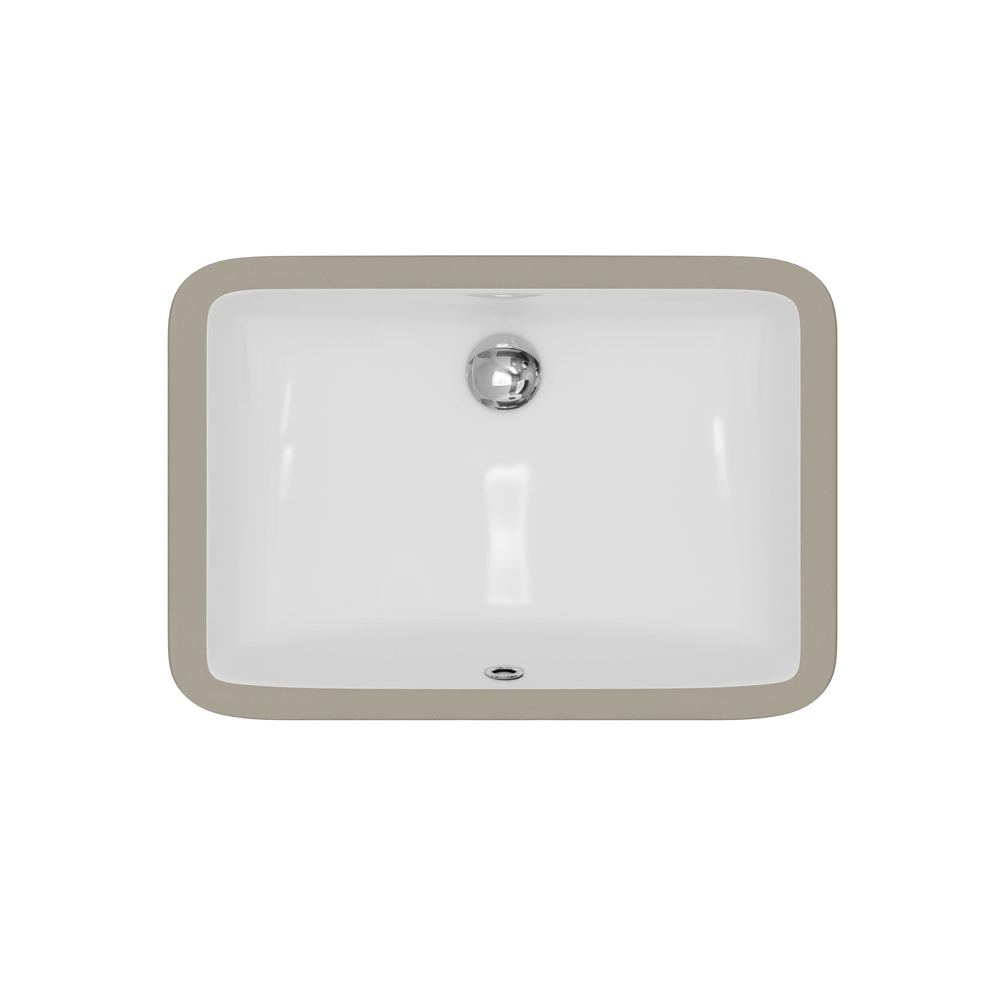 Karran Valera 14.5" x 21" Rectangular Undermount Vitreous China ADA Bathroom Sink, White, VC-116-WH