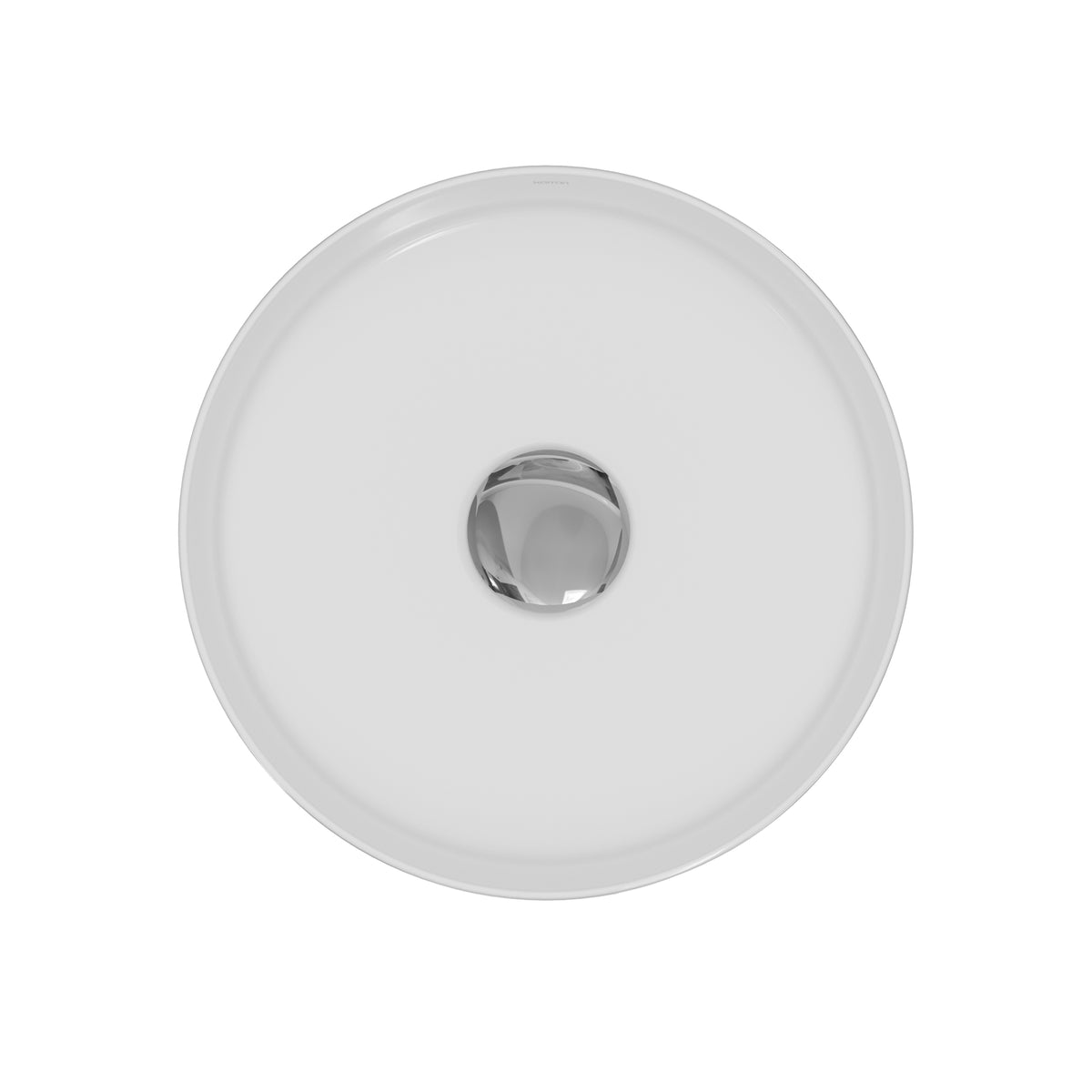 Alternative View of Karran Valera 14.25" x 14.25" x 4" Round Vessel Vitreous China ADA Bathroom Sink, White, VC-424-WH