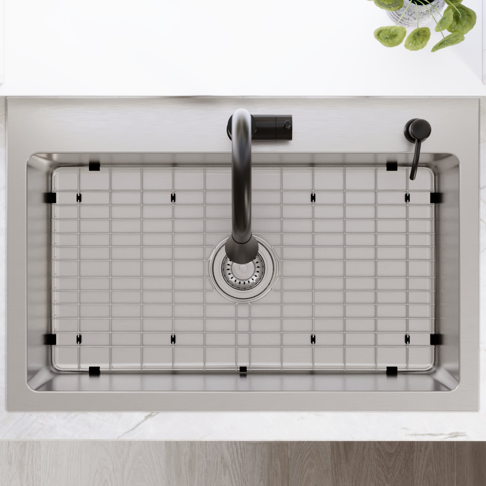 Karran lansen 33 stainless steel kitchen sink 18 gauge lifestyle image