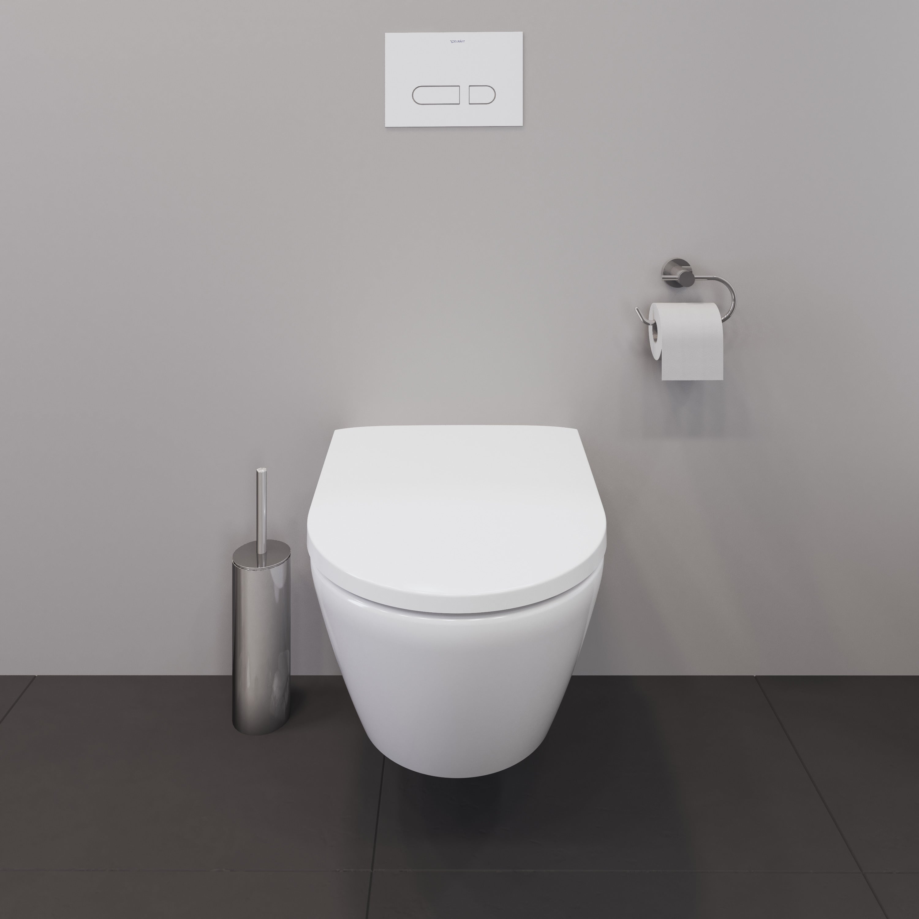 D-Neo Round Slow Close Toilet Seat in White