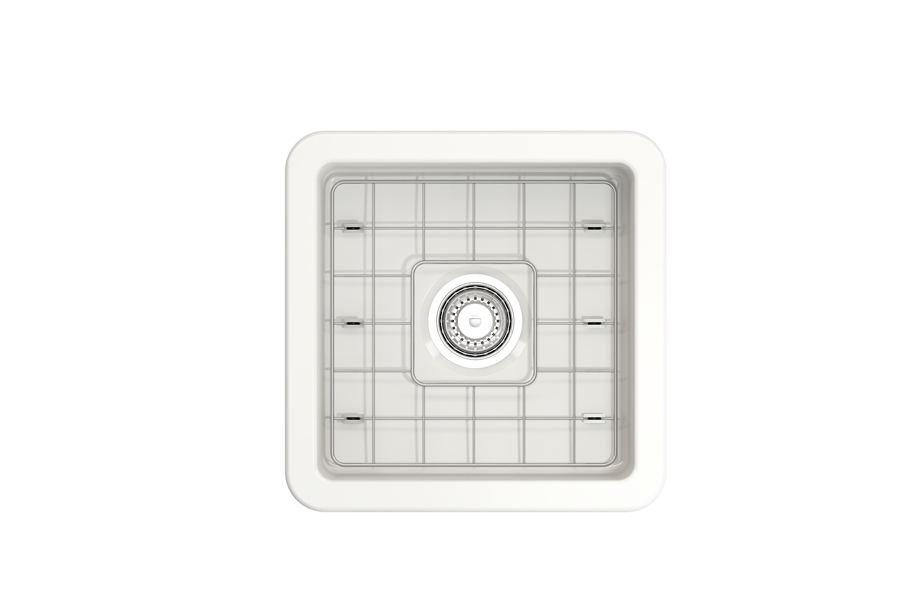 BOCCHI Sotto 18" Fireclay Bar/Prep Sink Kit with Accessories, White, 1359-001-KIT1