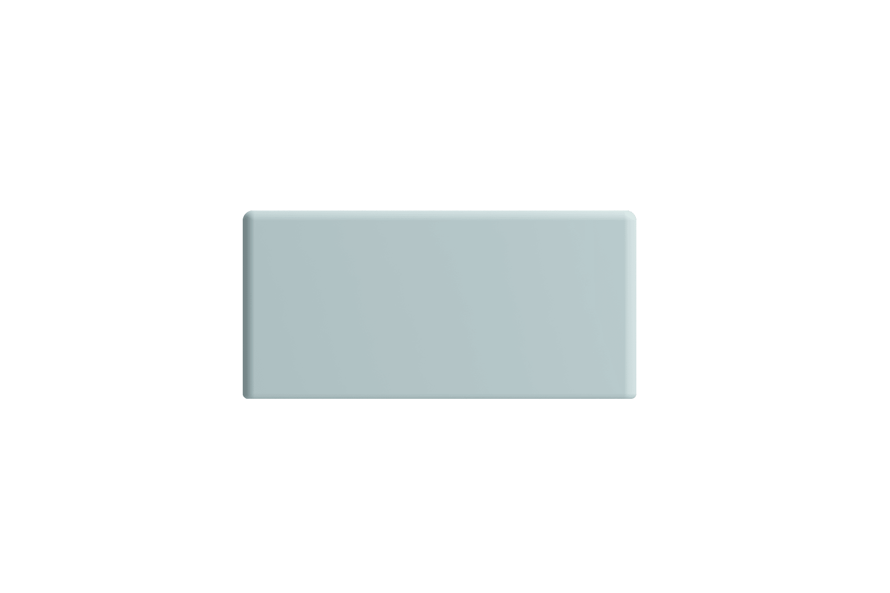 Alternate Image for BOCCHI Milano 15" Small Rectangle Wallmount Fireclay Bathroom Sink, Matte Ice Blue, Single Faucet Hole, 1418-029-0126