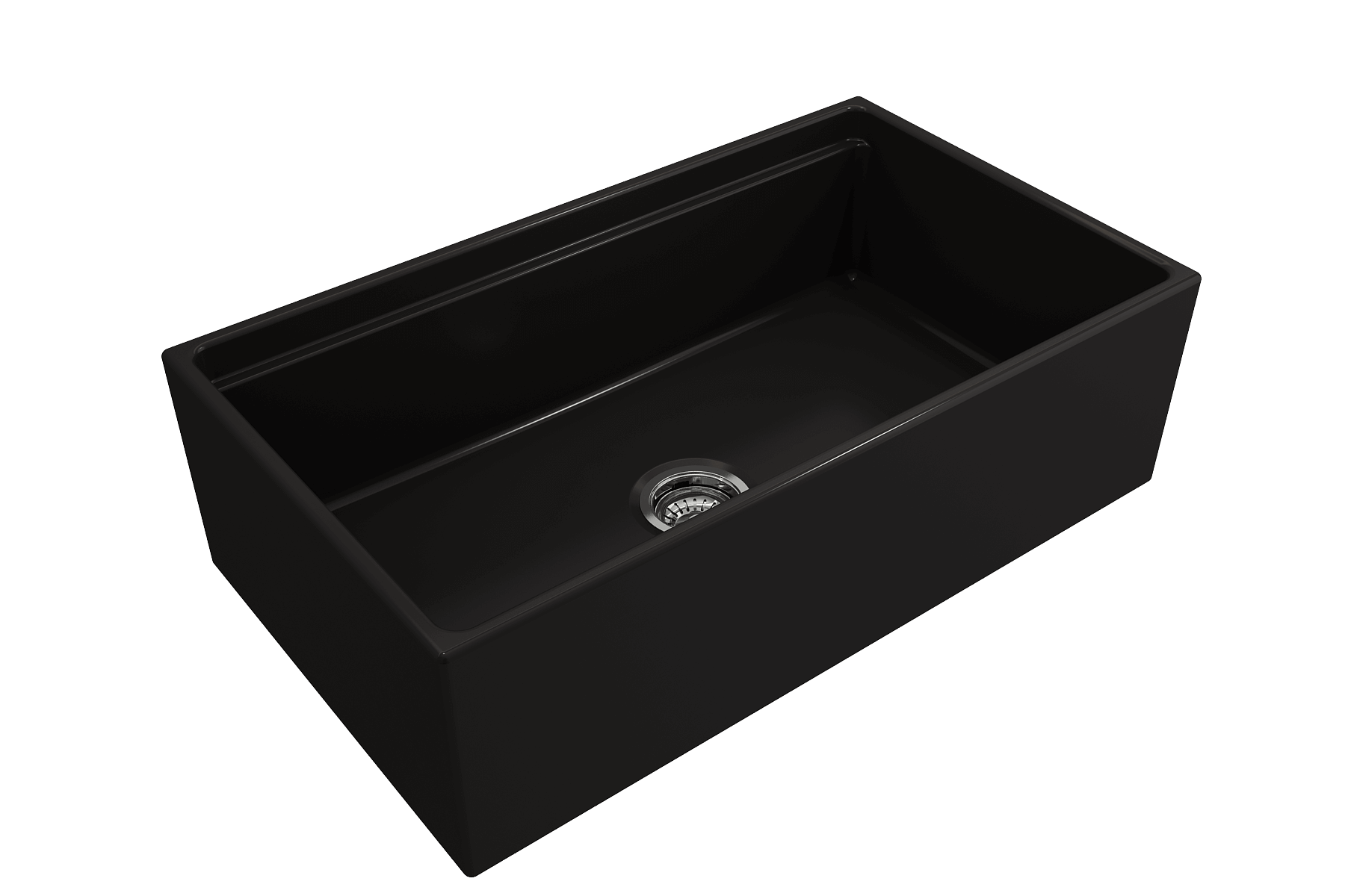 Alternate Image for BOCCHI Contempo 33" Fireclay Workstation Farmhouse Sink Kit with Faucet and Accessories, Matte Black (sink) / Matte Black (faucet), 1504-004-2020MB