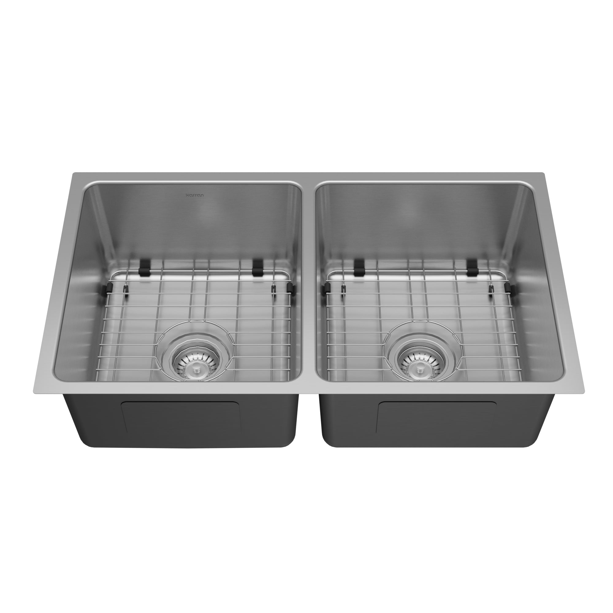 Karran lansen 32 stainless steel kitchen sink 50/50 double bowl product image