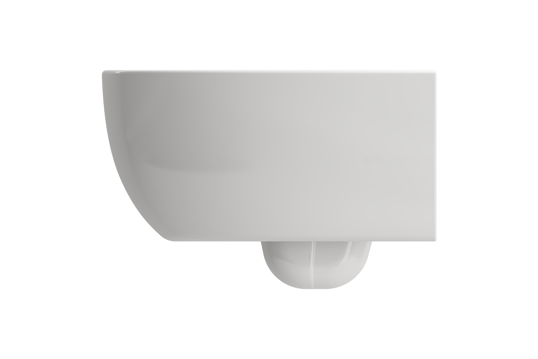 Alternate Image for BOCCHI Milano Wall-hung Elongated Toilet Bowl White, 1632-001-0129