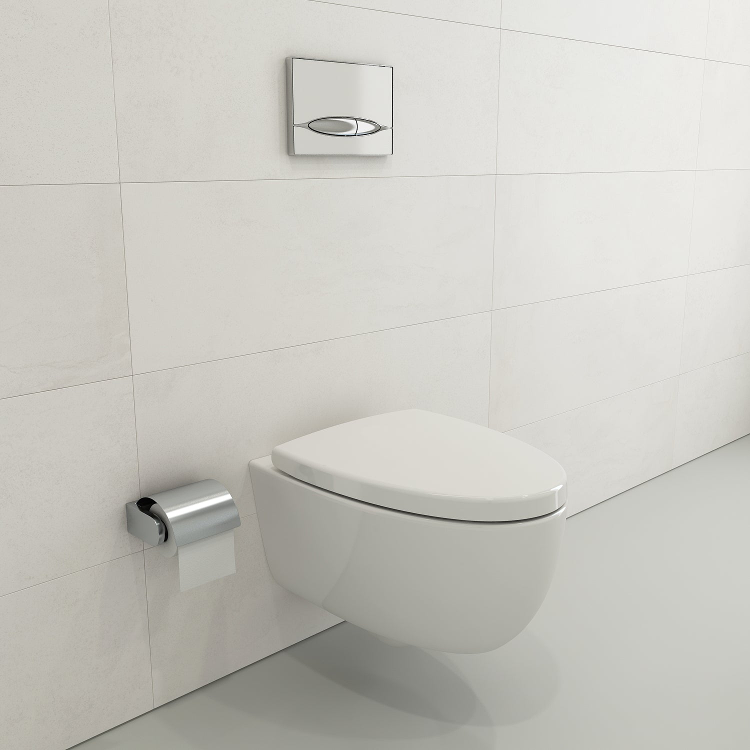 BOCCHI Milano Wall-hung Elongated Toilet Bowl White, 1632-001-0129