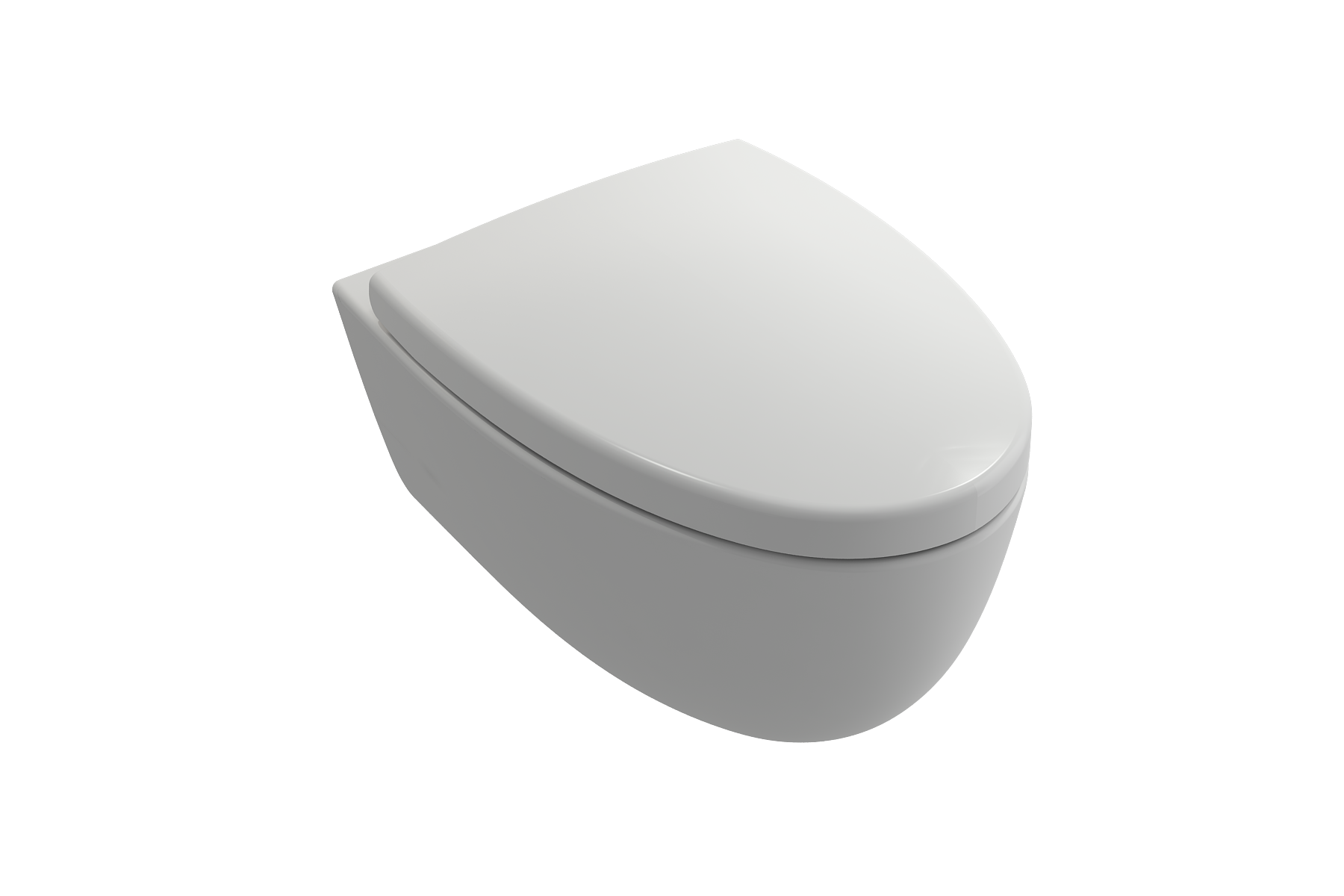 BOCCHI Milano Wall-hung Elongated Toilet Bowl Matte White, 1632-002-0129