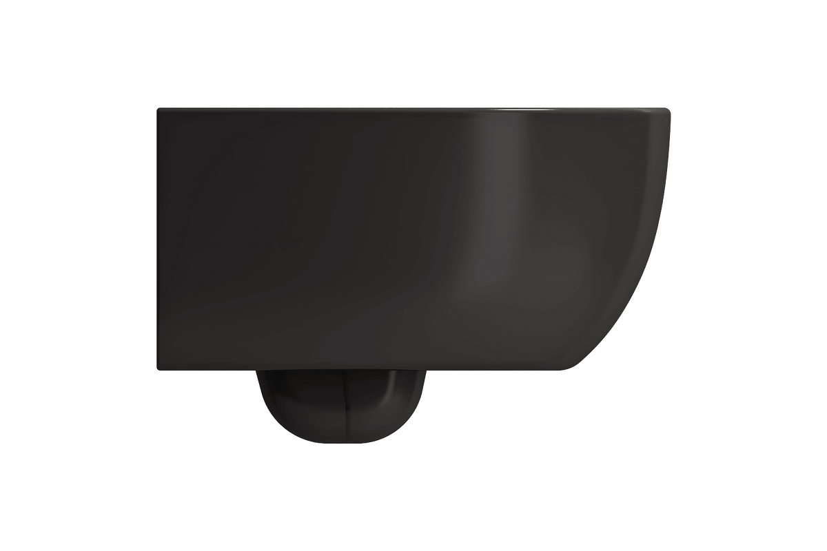Alternate Image for BOCCHI Milano Wall-hung Elongated Toilet Bowl Matte Black, 1632-004-0129