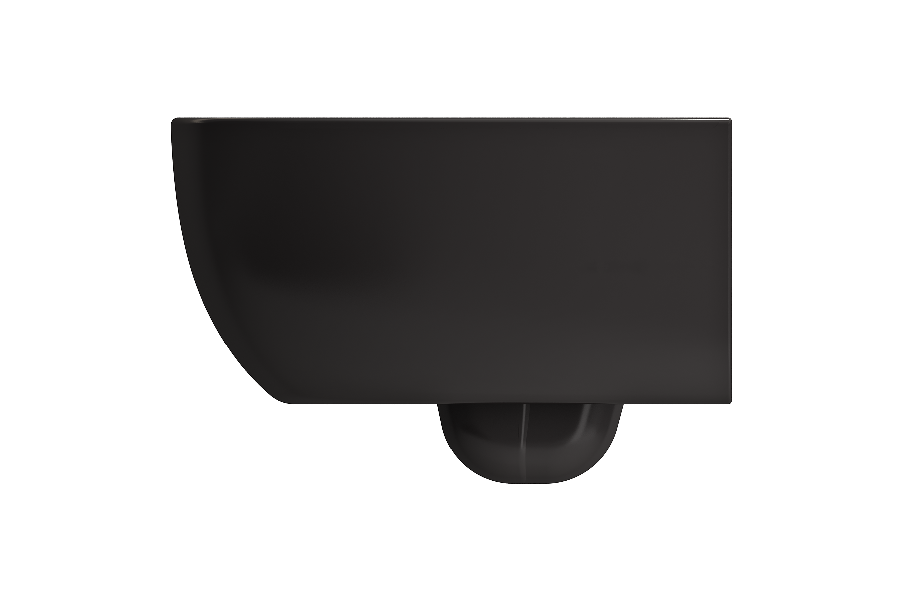Alternate Image for BOCCHI Milano Wall-hung Elongated Toilet Bowl Matte Black, 1632-004-0129