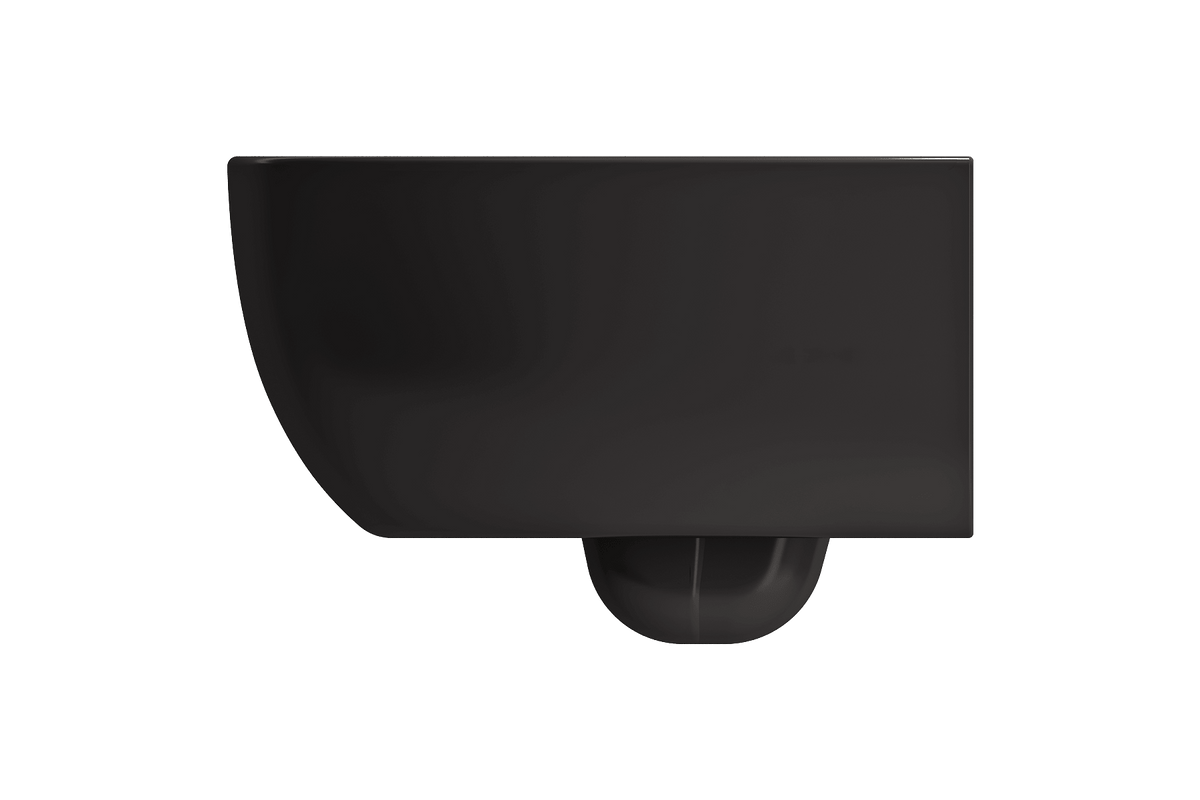 Alternate Image for BOCCHI Milano Wall-hung Elongated Toilet Bowl Matte Black, 1632-004-0129