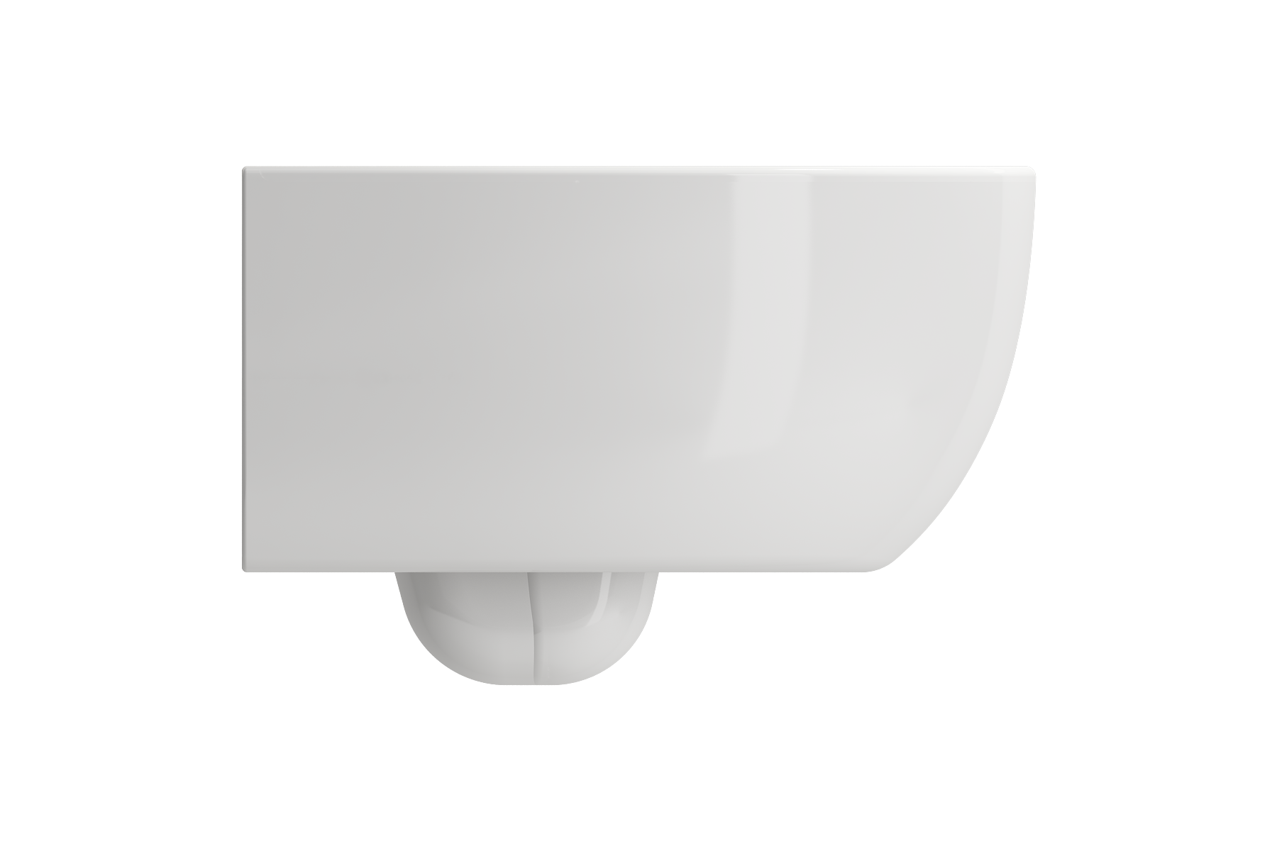 Alternate Image for BOCCHI Milano Wall-hung Elongated Toilet Bowl Biscuit, 1632-014-0129