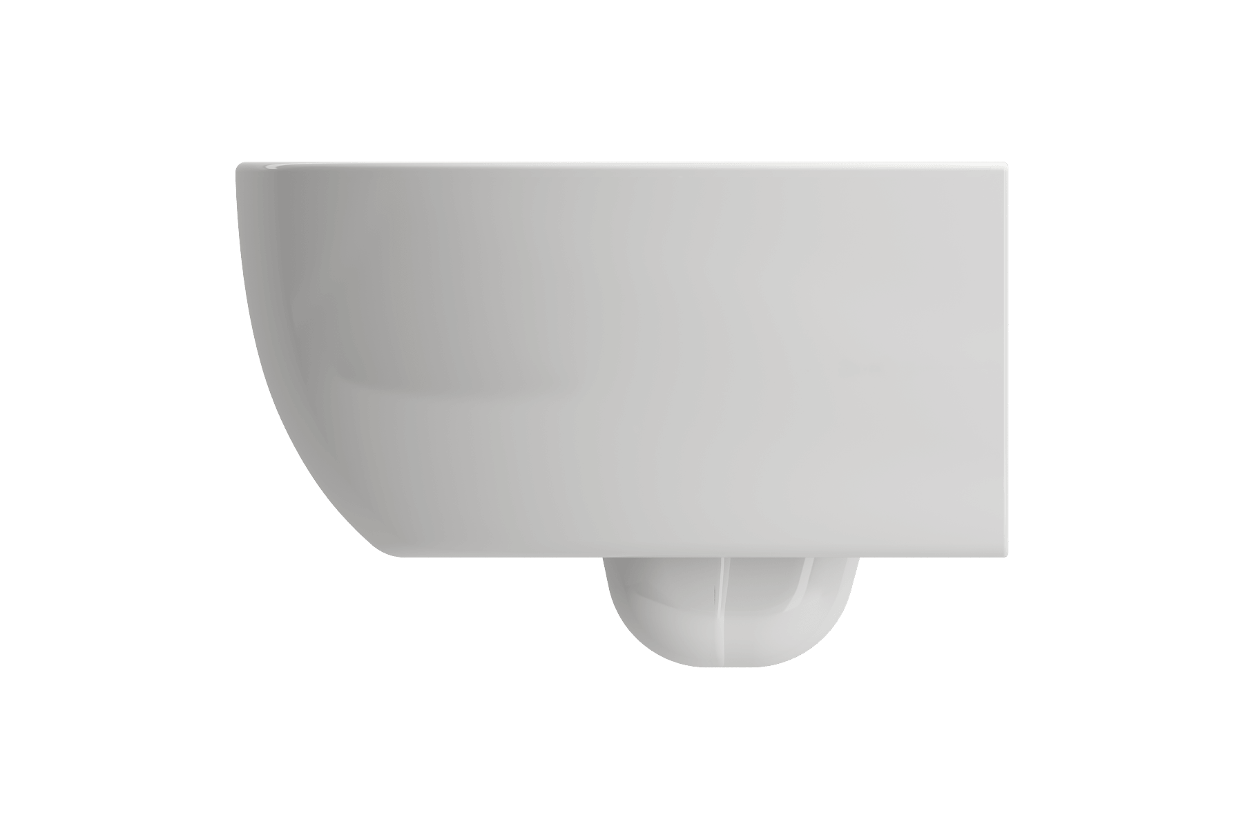 Alternate Image for BOCCHI Milano Wall-hung Elongated Toilet Bowl Biscuit, 1632-014-0129