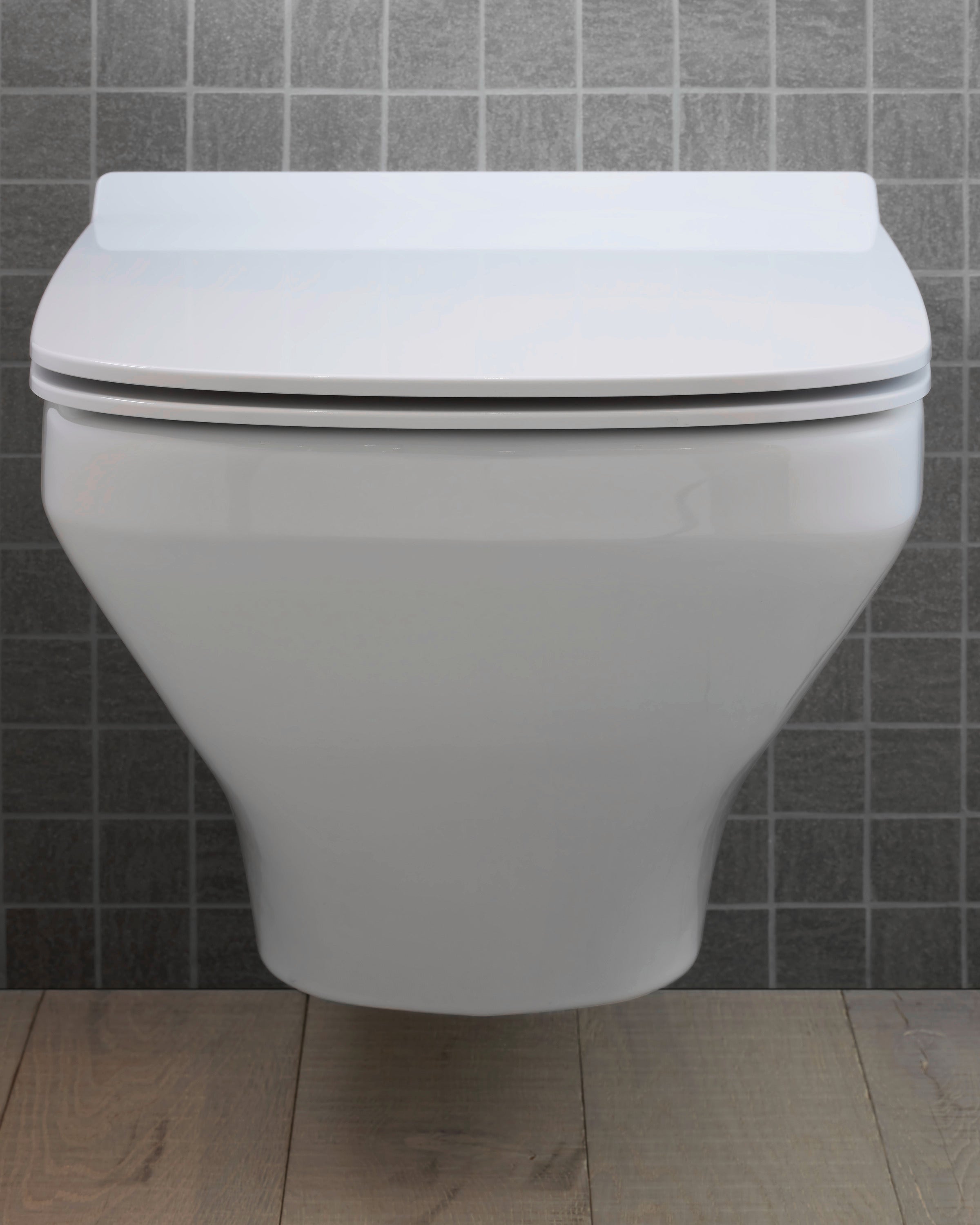DuraStyle Round Slow Close Toilet Seat in White