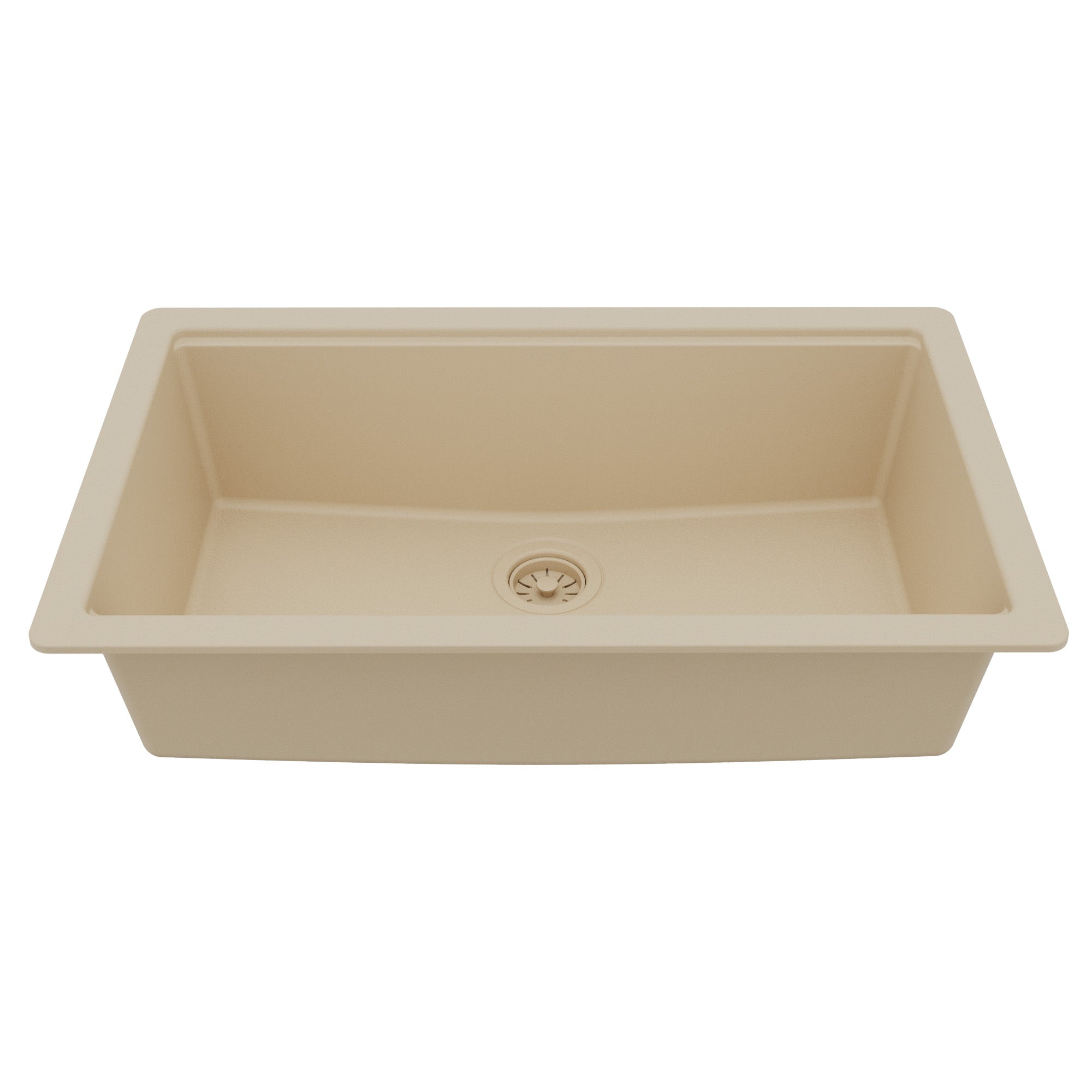 Karran 32 quartz composite workstation kitchen sink bisque product image