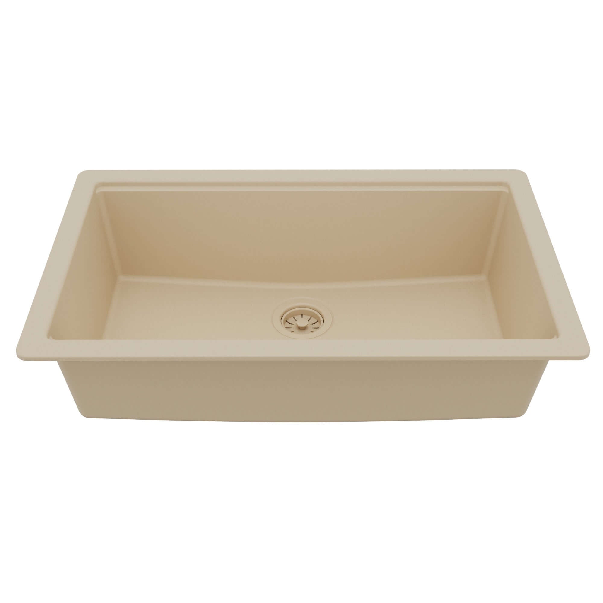 Karran 32 quartz composite workstation kitchen sink bisque product image