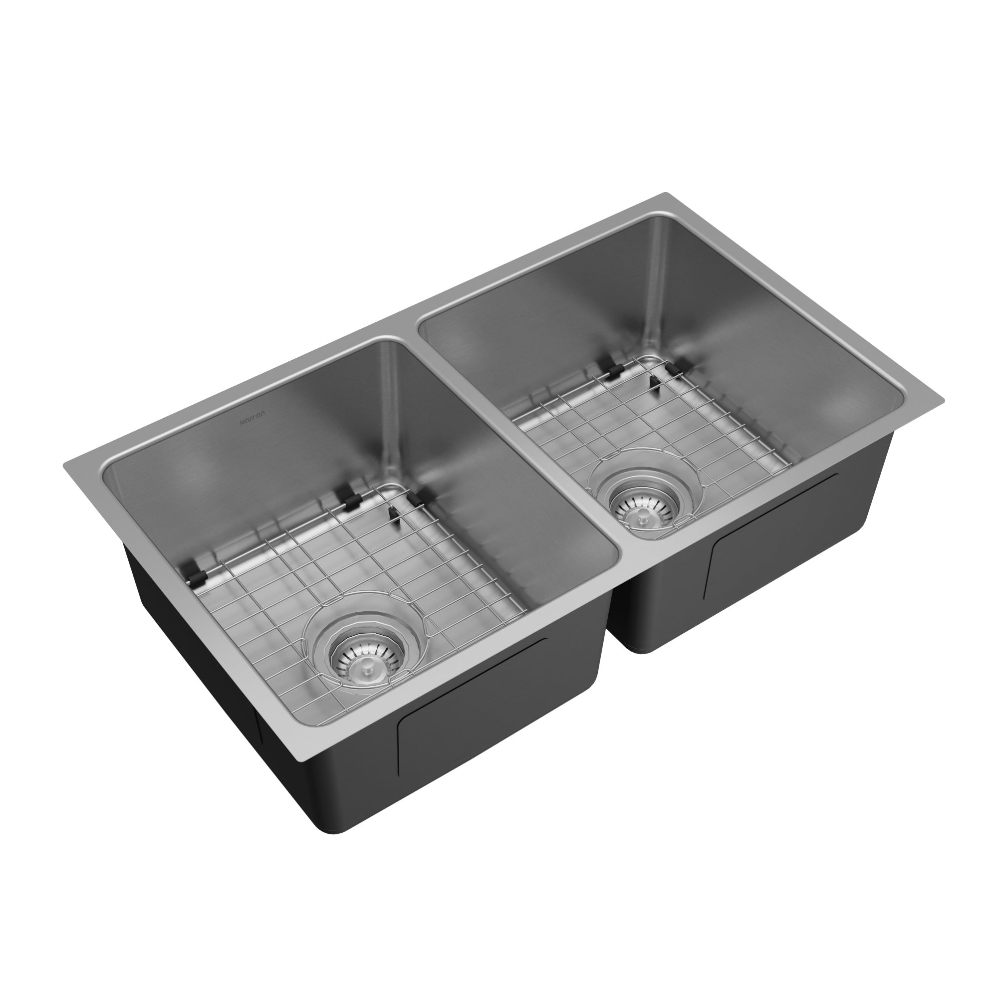 Karran lansen 32 stainless steel kitchen sink 50/50 double bowl product image