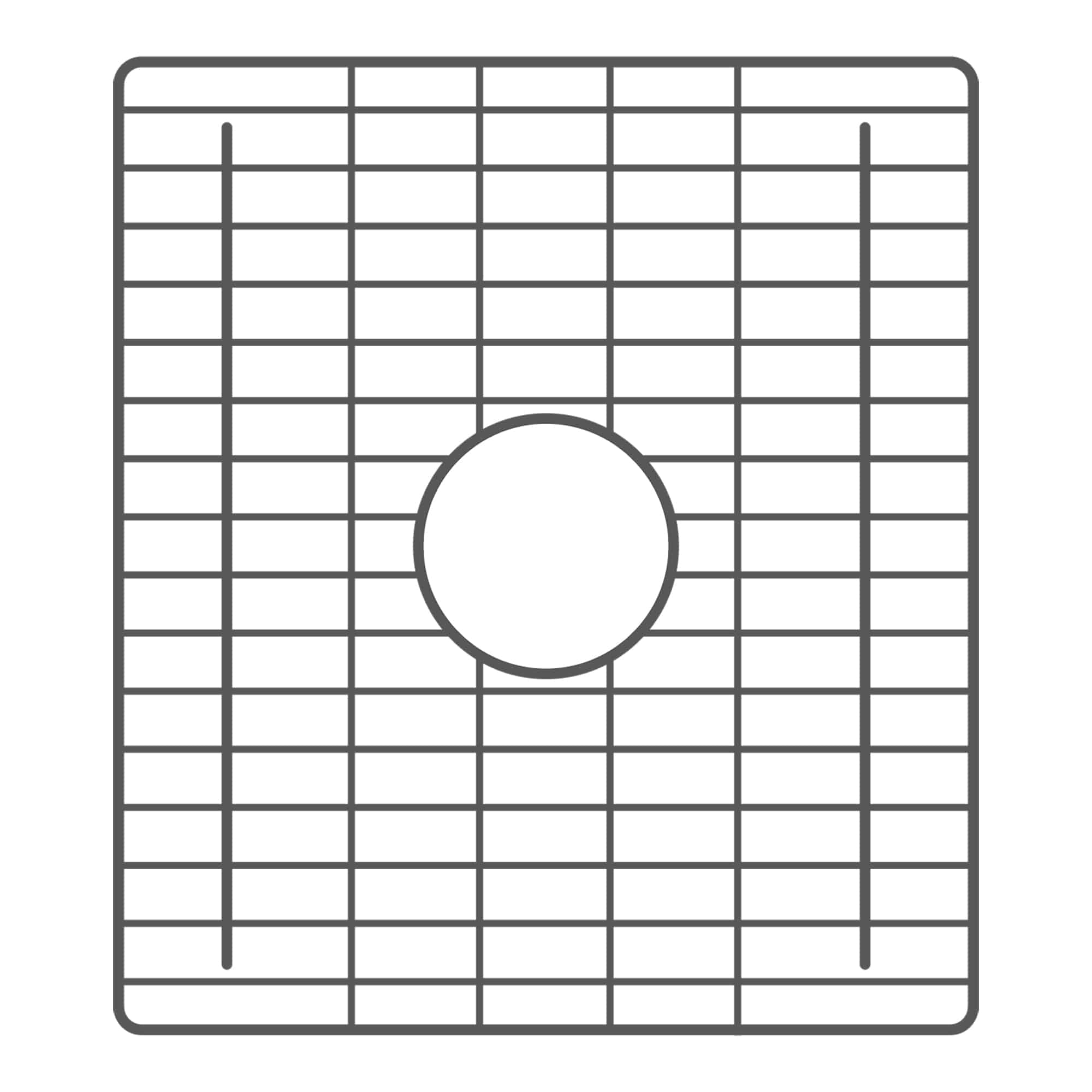 Native Trails 17.25" x 15.25" Bottom Grid in Gunmetal PVD, GRD1715-GM