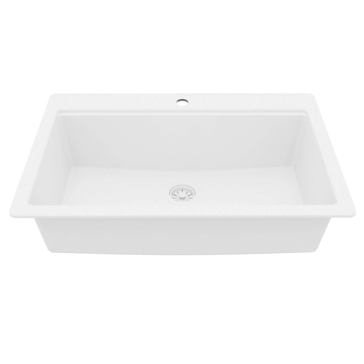 Karran 33 quartz composite workstation kitchen sink white product image