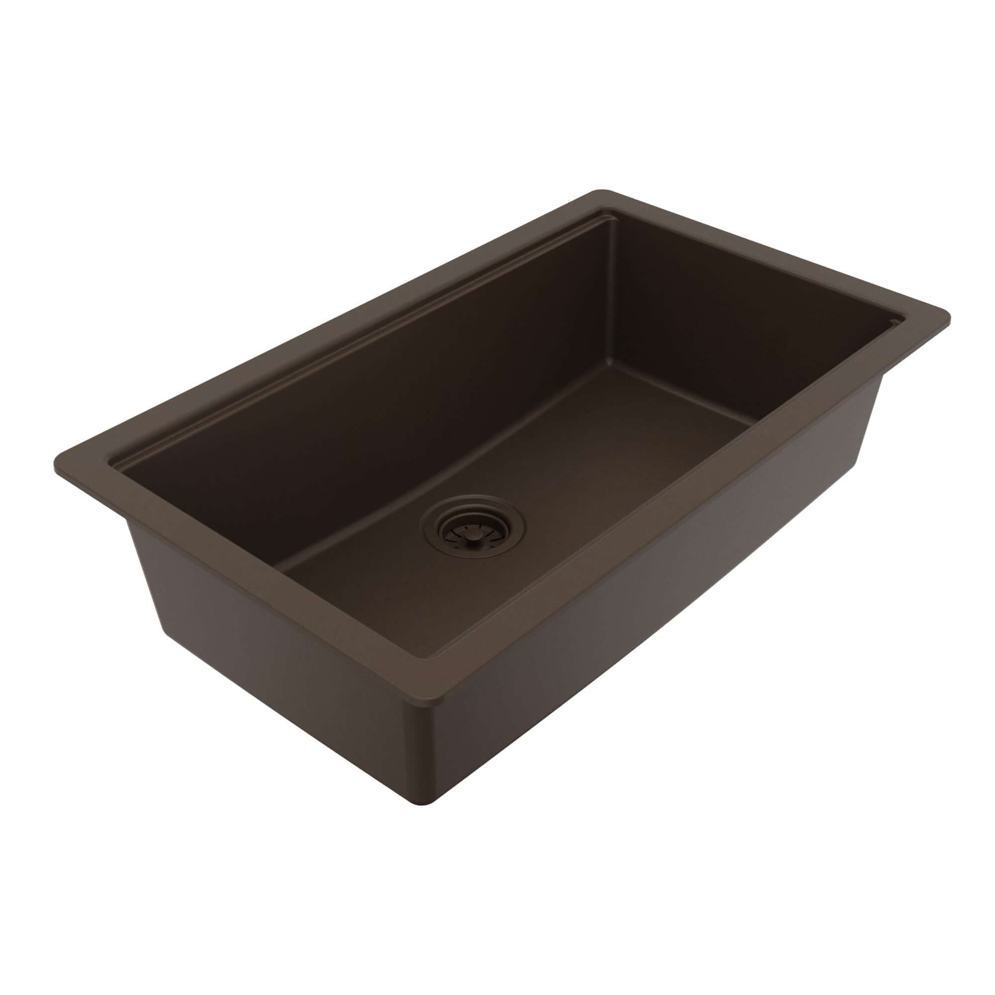 Karran 32 quartz composite workstation kitchen sink brown product image