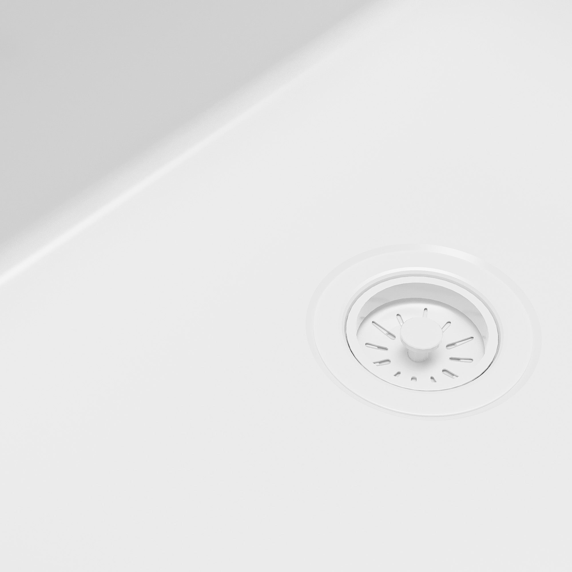 Alternative View of Karran Fireclay 30" Fireclay Farmhouse Sink with Accessories, White, FCP30SBWH
