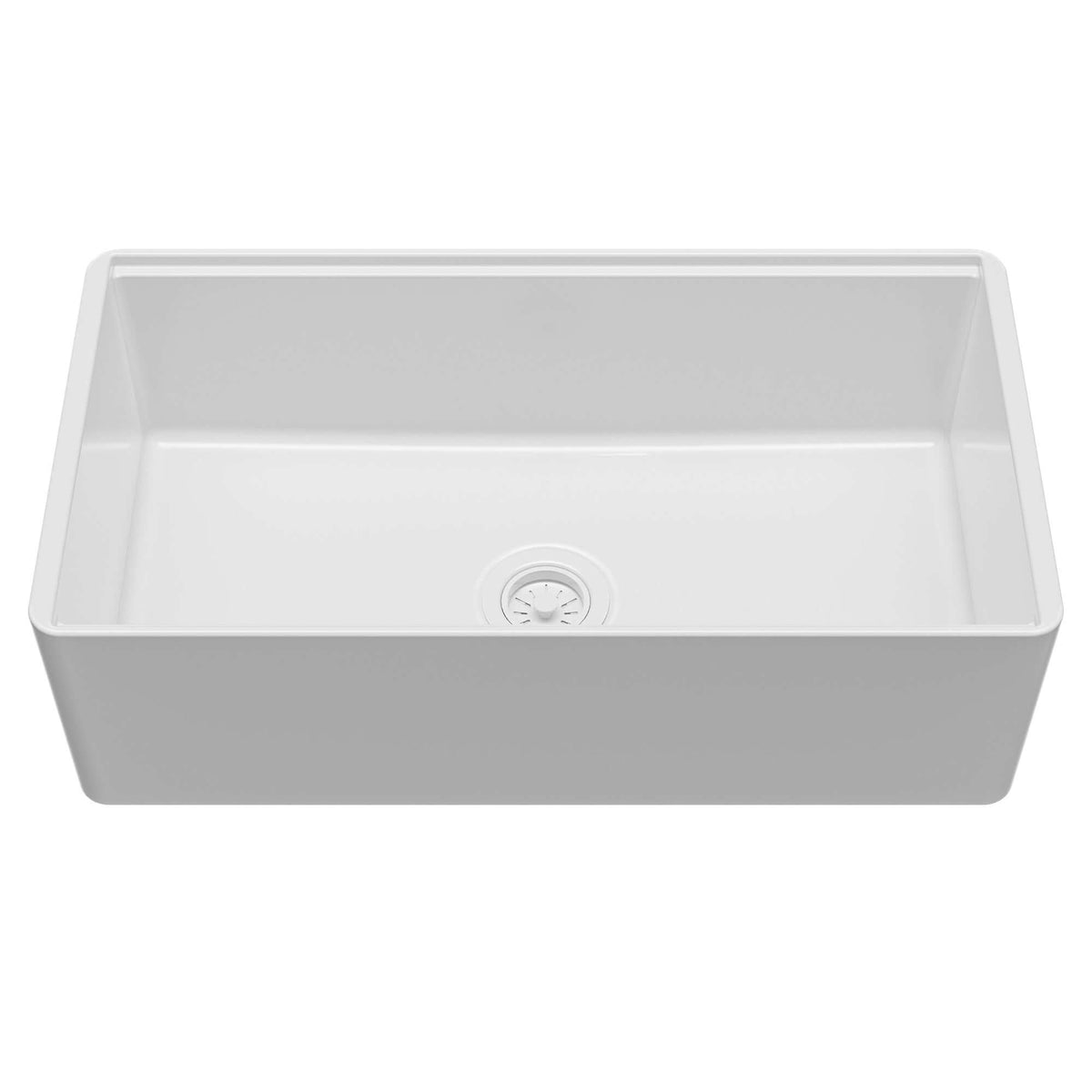 Alternative View of Karran Fireclay 33" Fireclay Workstation Farmhouse Sink with Accessories, White, FCWSF33SBWH-PK1