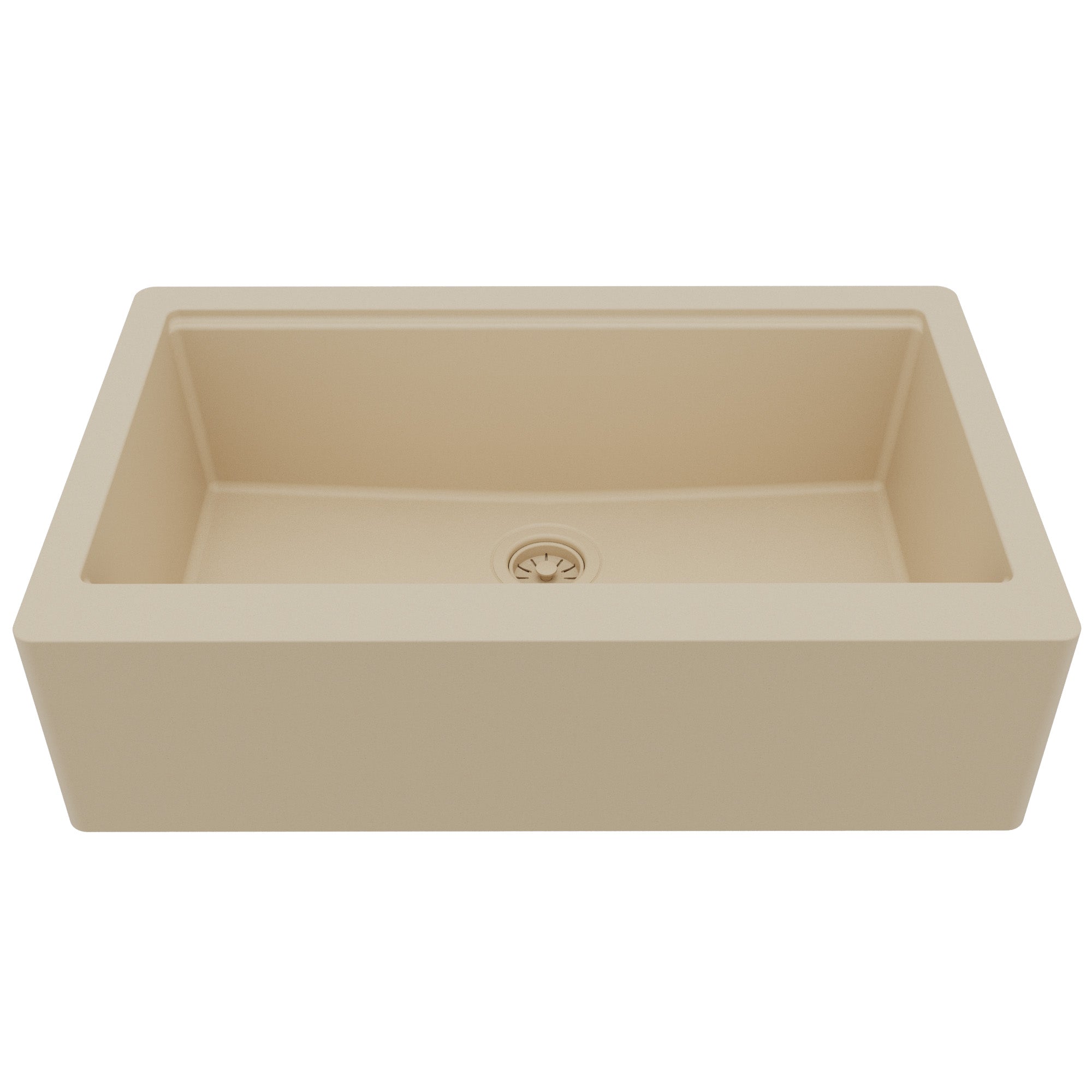 Karran 34 quartz composite workstation farmhouse sink bisque product image