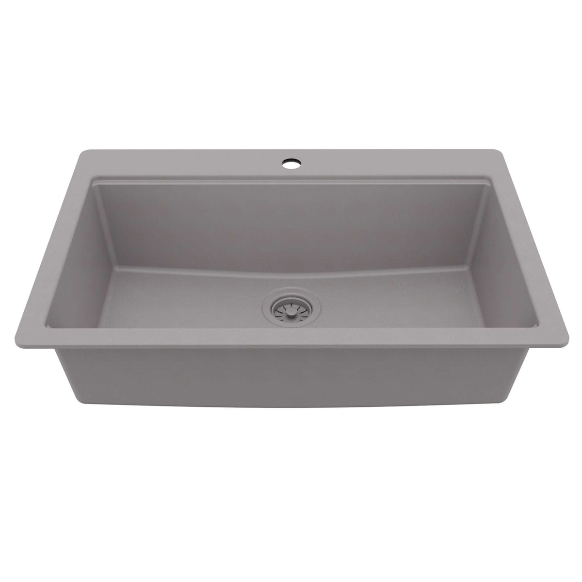 Karran 33 quartz composite workstation kitchen sink grey product image