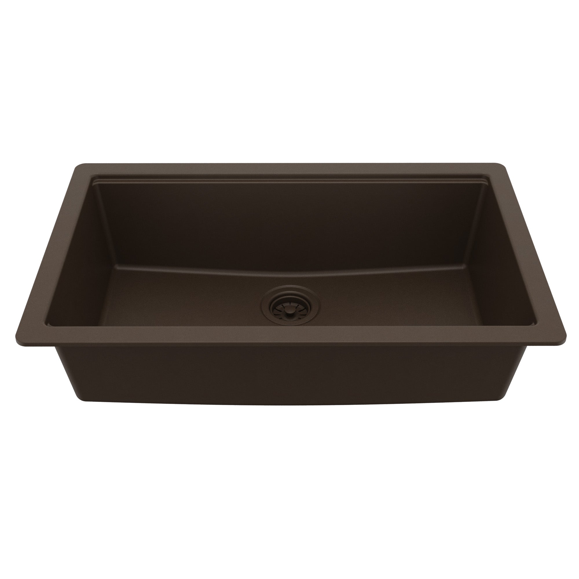Karran 32 quartz composite workstation kitchen sink brown product image