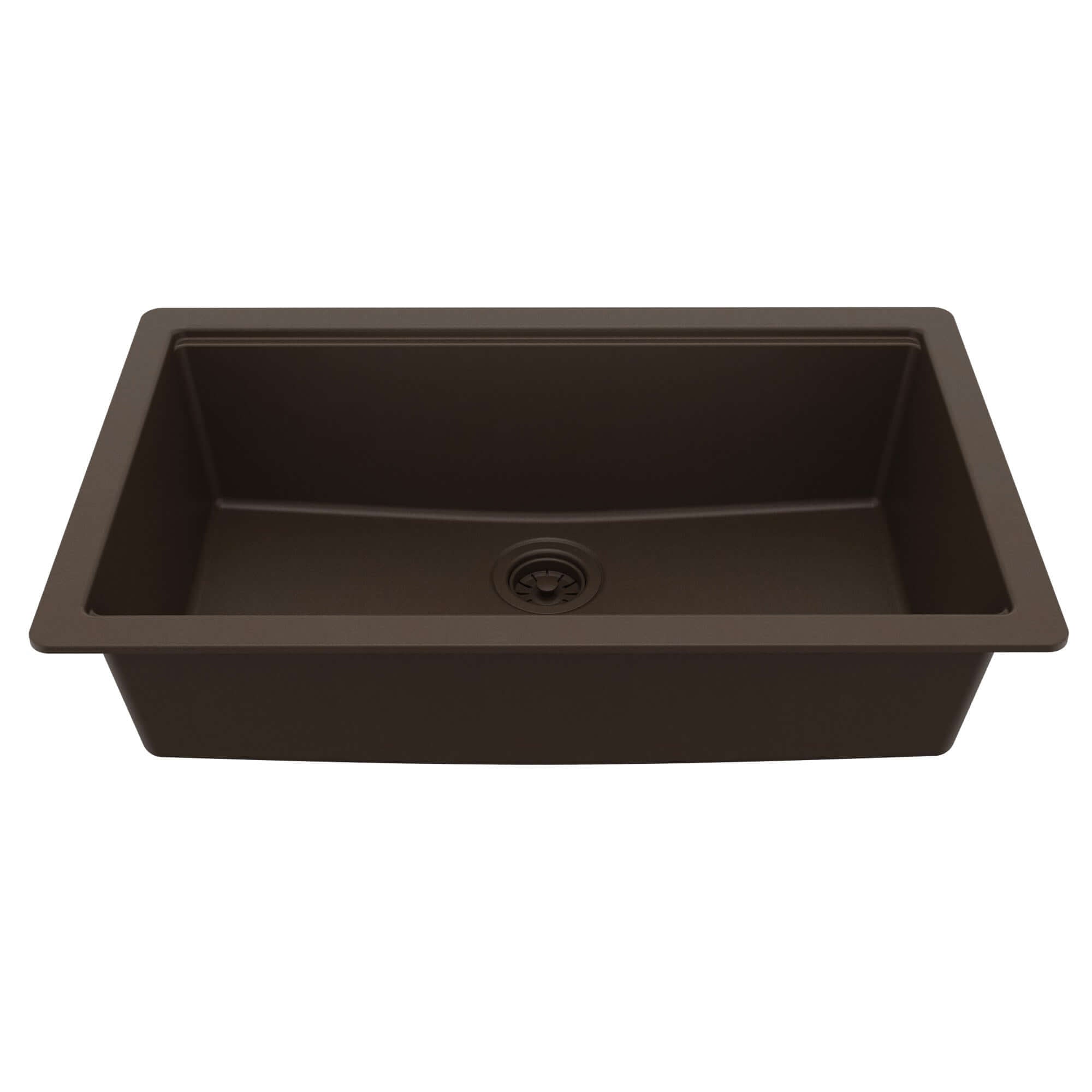 Karran 32 quartz composite workstation kitchen sink brown product image
