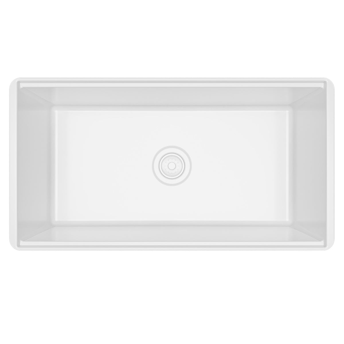 Alternative View of Karran Fireclay 33" Fireclay Workstation Farmhouse Sink with Accessories, White, FCWSD33SBWH-PK1