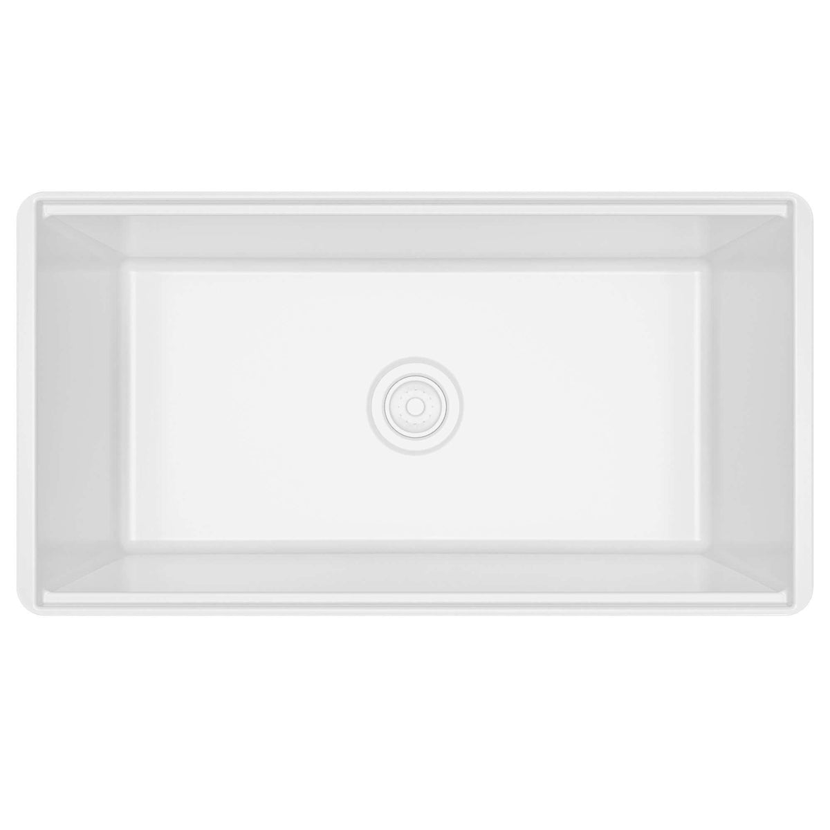 Alternative View of Karran Fireclay 33" Fireclay Workstation Farmhouse Sink with Accessories, White, FCWSF33SBWH-PK1