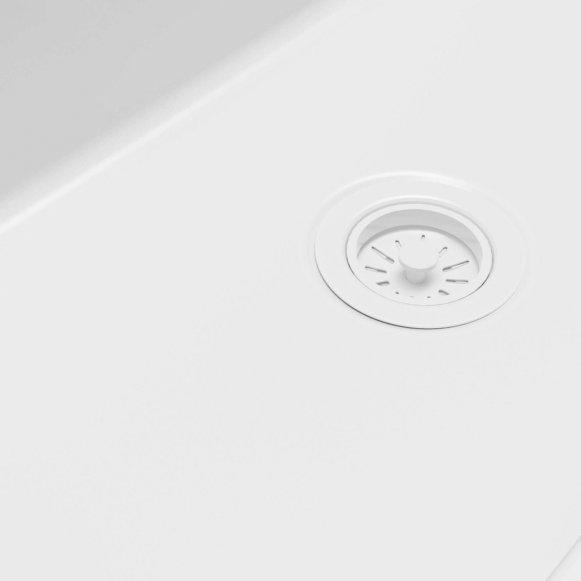 Alternative View of Karran Fireclay 33" Fireclay Workstation Farmhouse Sink with Accessories, White, FCWSF33SBWH-PK1