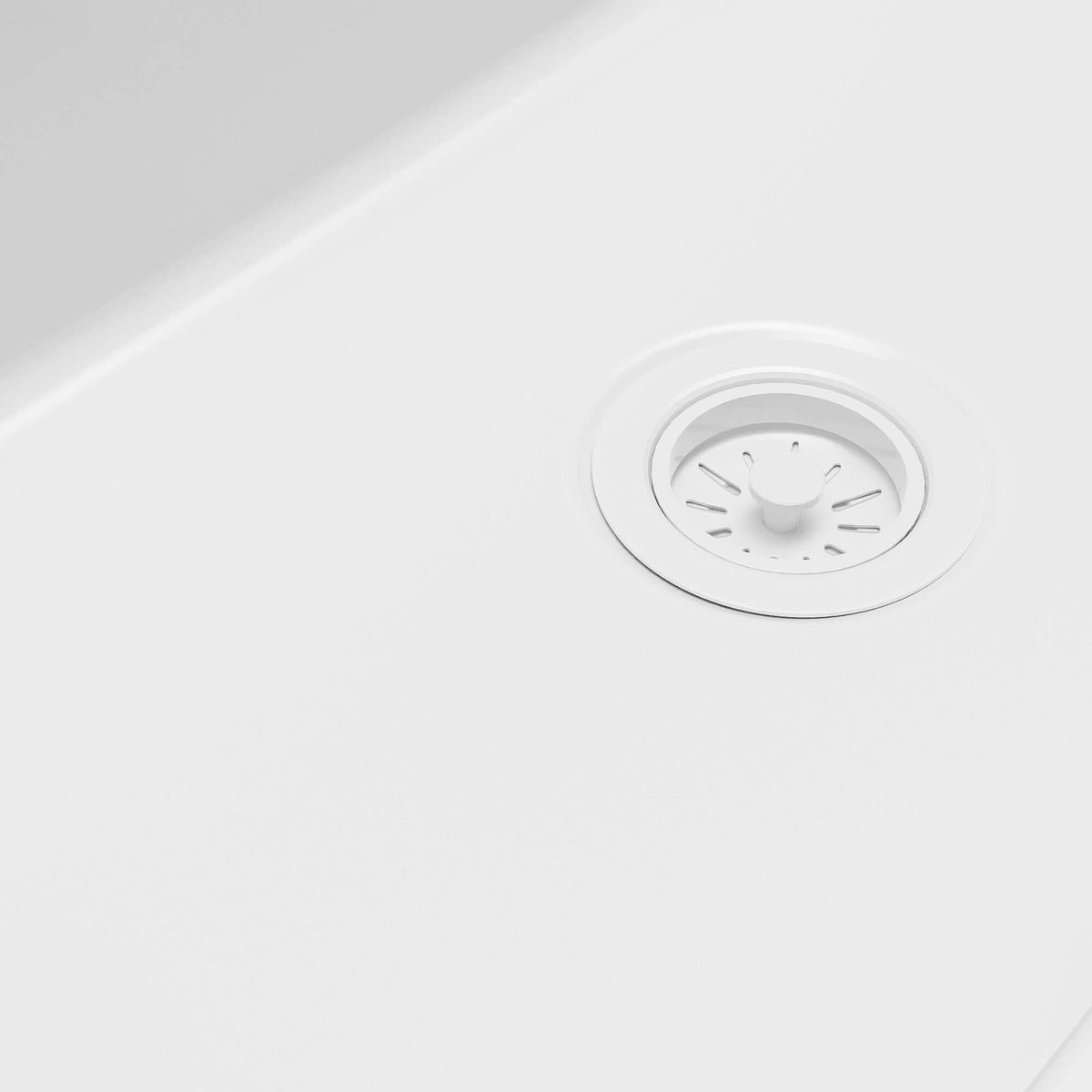 Alternative View of Karran Fireclay 33" Fireclay Workstation Farmhouse Sink with Accessories, White, FCWSF33SBWH-PK1