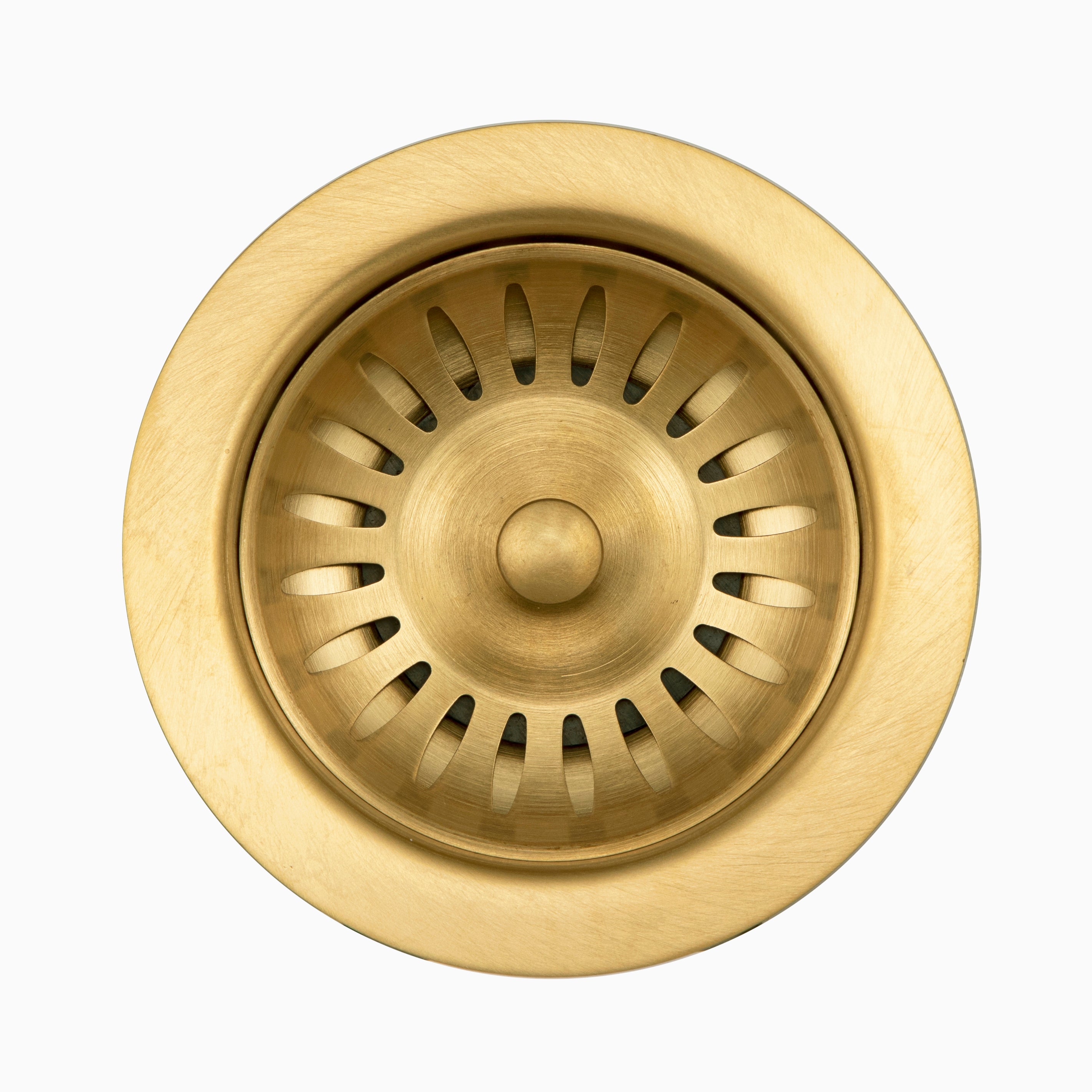 Houzer 3-1/2" Basket Strainer Drain in Antique Copper - Stainless Steel & Plastic, 20 Gauge, 190-9180 AC
