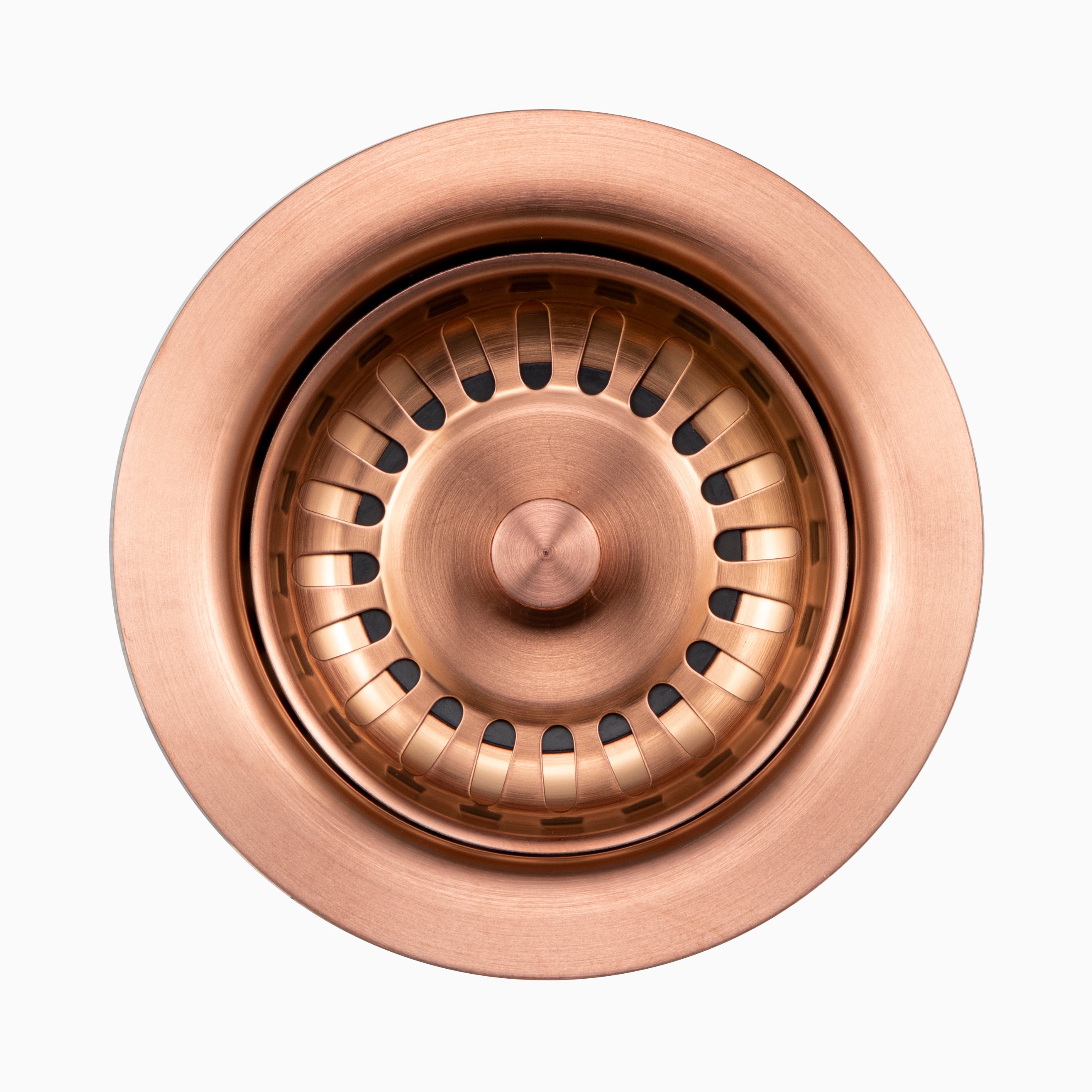 Houzer 3-1/2" Basket Strainer Drain in Rose Gold - Stainless Steel & Plastic, 190-9180 RG