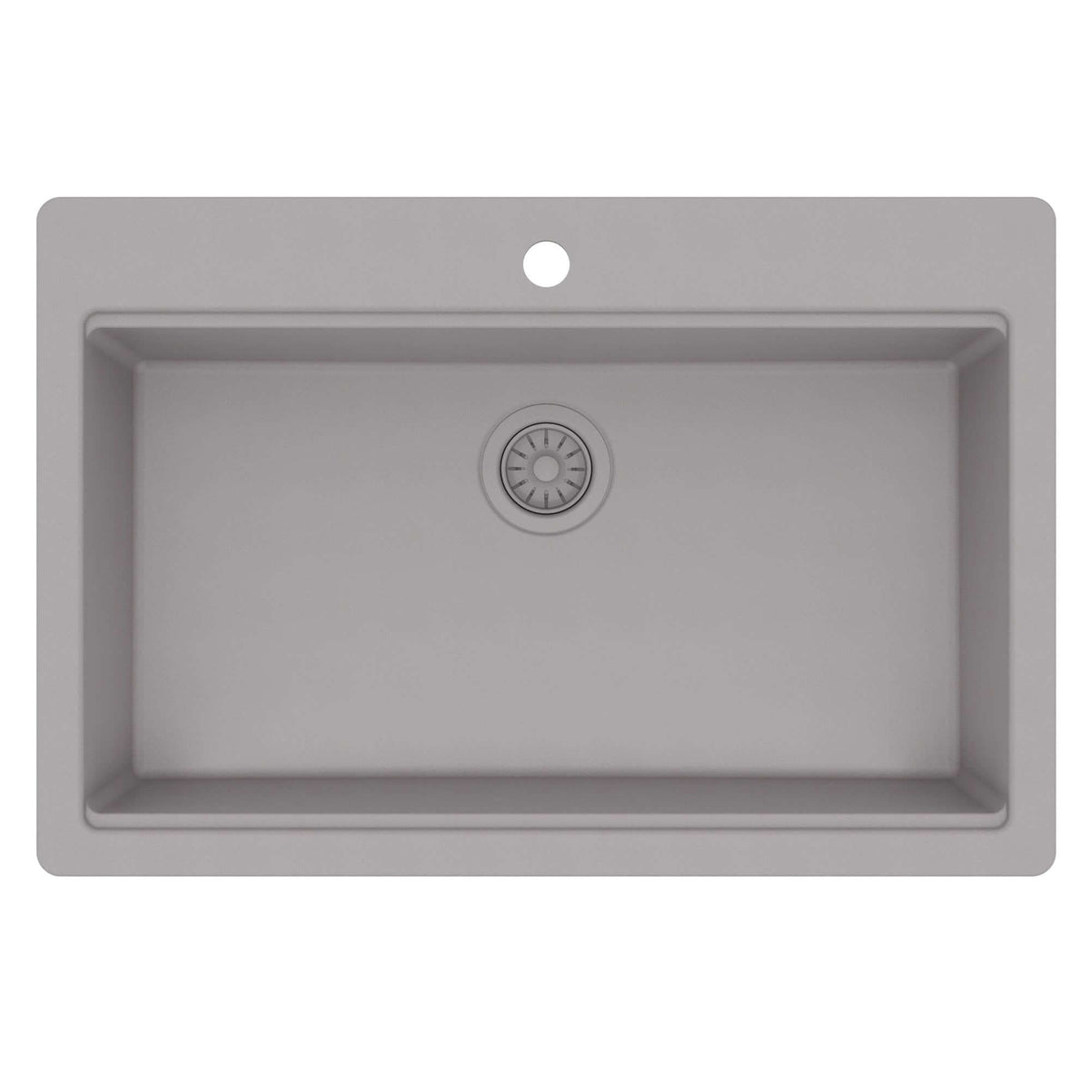 Karran 33 quartz composite workstation kitchen sink grey product image