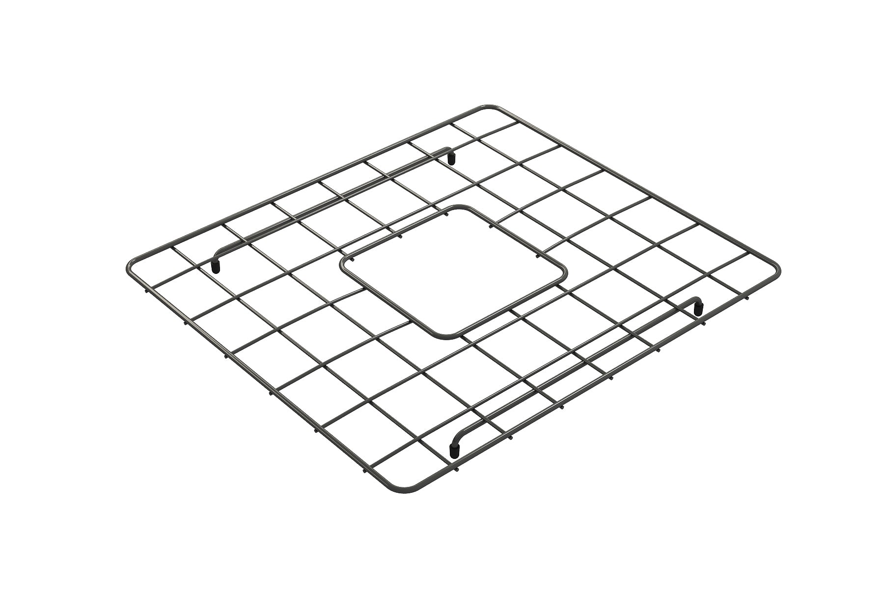 BOCCHI Gun Metal Stainless Steel Sink Grid for 20" 1136 Kitchen Sinks, 2300 2013GM